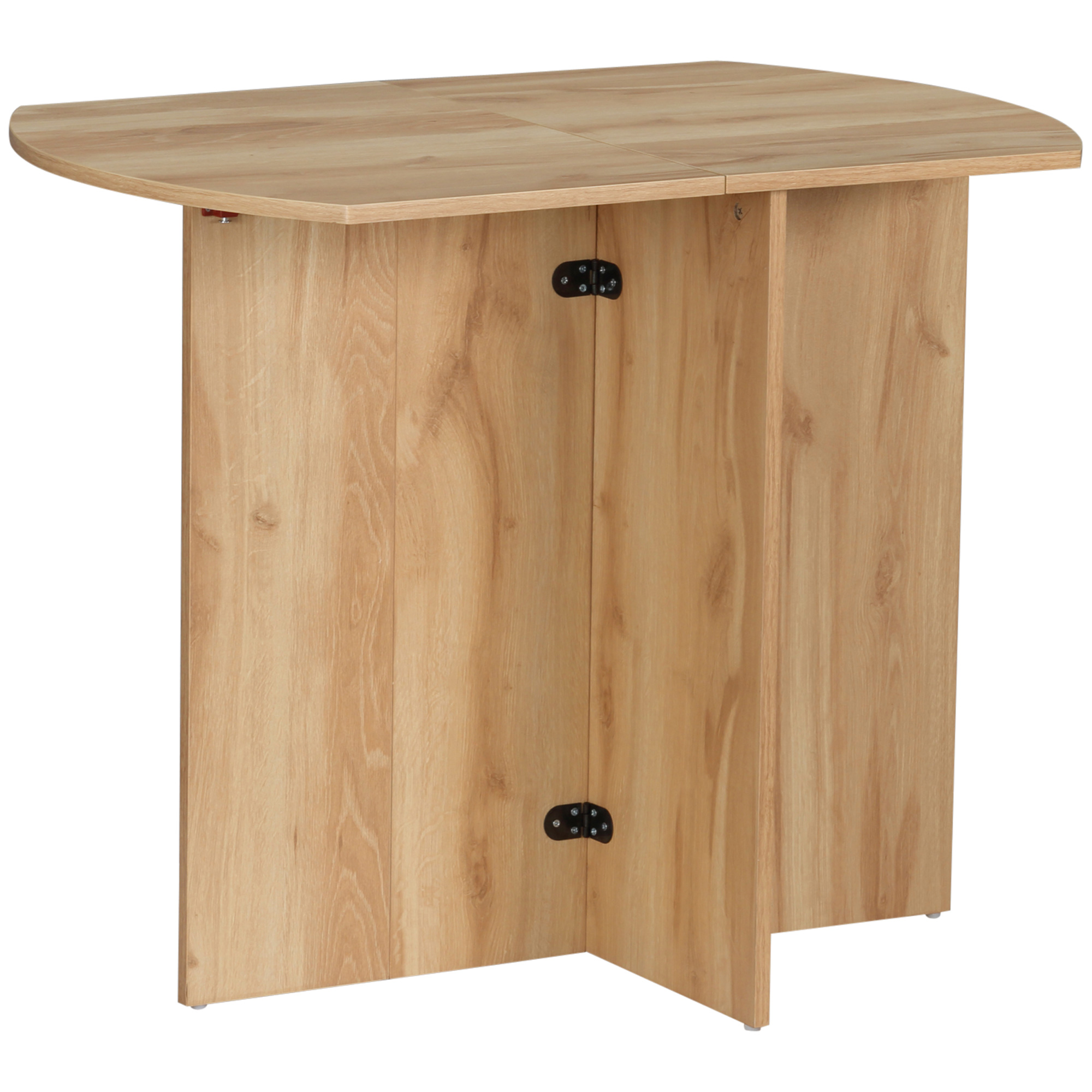 Bucatarie -  Masa pliabila pentru economisirea spatiului, masa de bucatarie si sufragerie din lemn 90x60x74cm, stejar