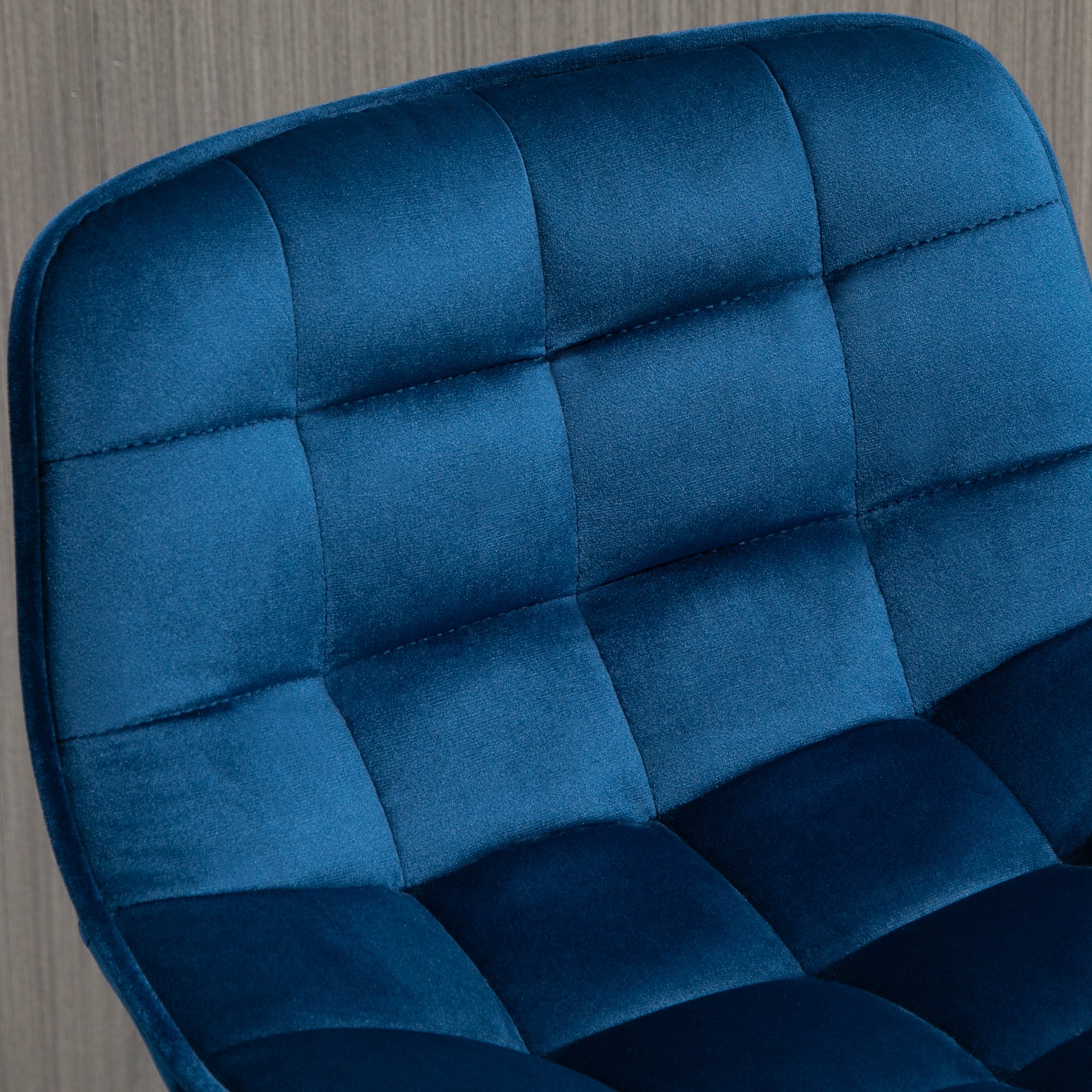  Set 2 Scaune Bar - Nordic, Catifea Albastra & Confort Sporit [7]