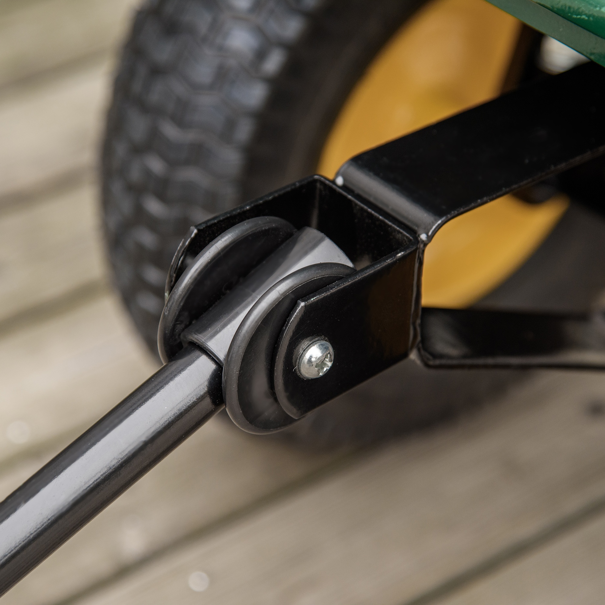  Carucior Gradina 342 L - Structura Otel, Rabatabil, Verde [8]