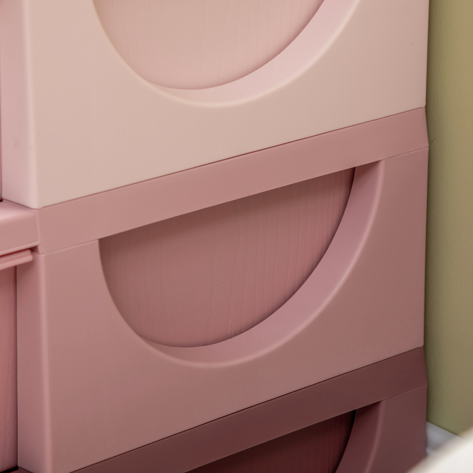  Comoda cu 6 Sertare pentru Copii 3-6 Ani cu Margini Rotunjite, din PP Roz, 75x37x56.5 cm [8]