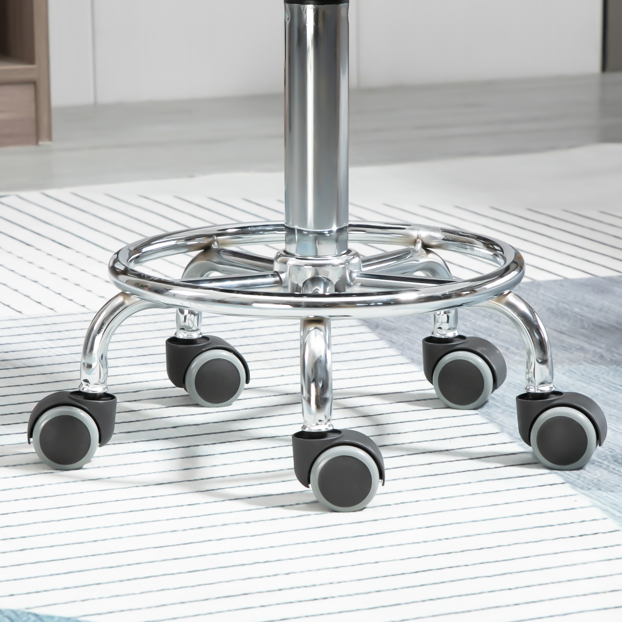  Scaun Ergonomic - Reglabil pe inaltime, Negru cu 5 Roti [7]