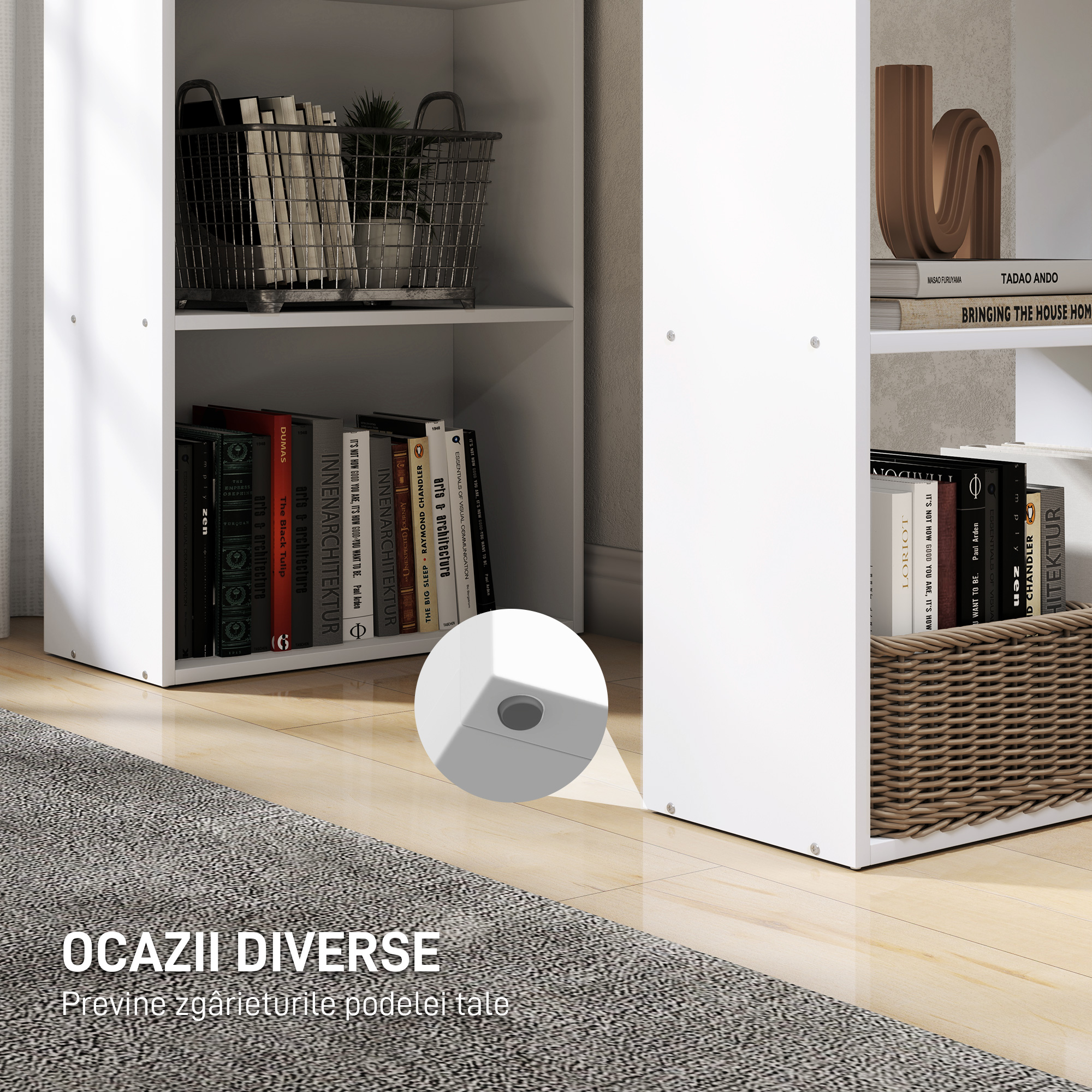  birou modern cu biblioteca 120x55x120cm [5]