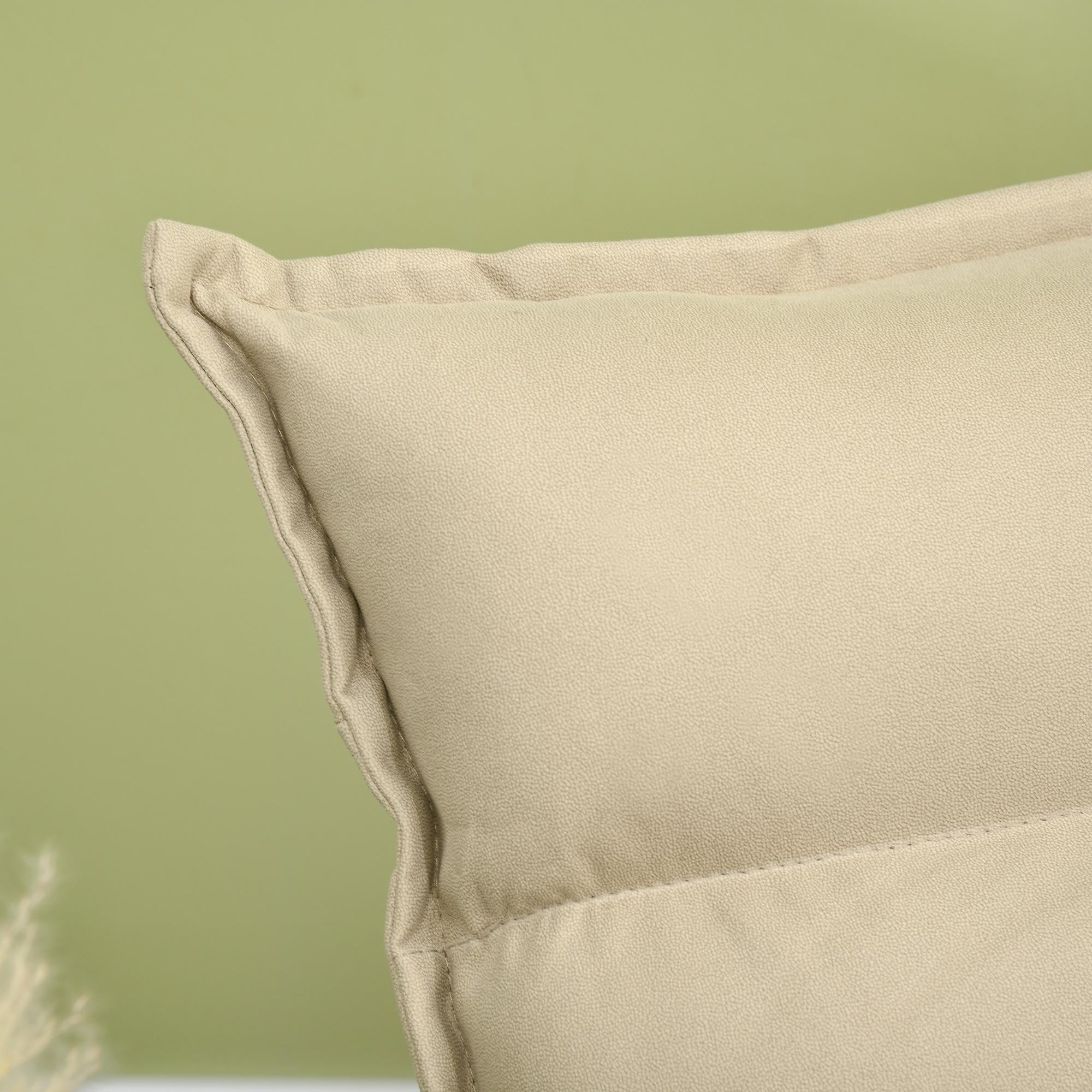  Fotoliu Relax din material capitonat cu pivotare la 360°, fotoliu rabatabil pe 3 nivele 62x62x95cm, bej [8]