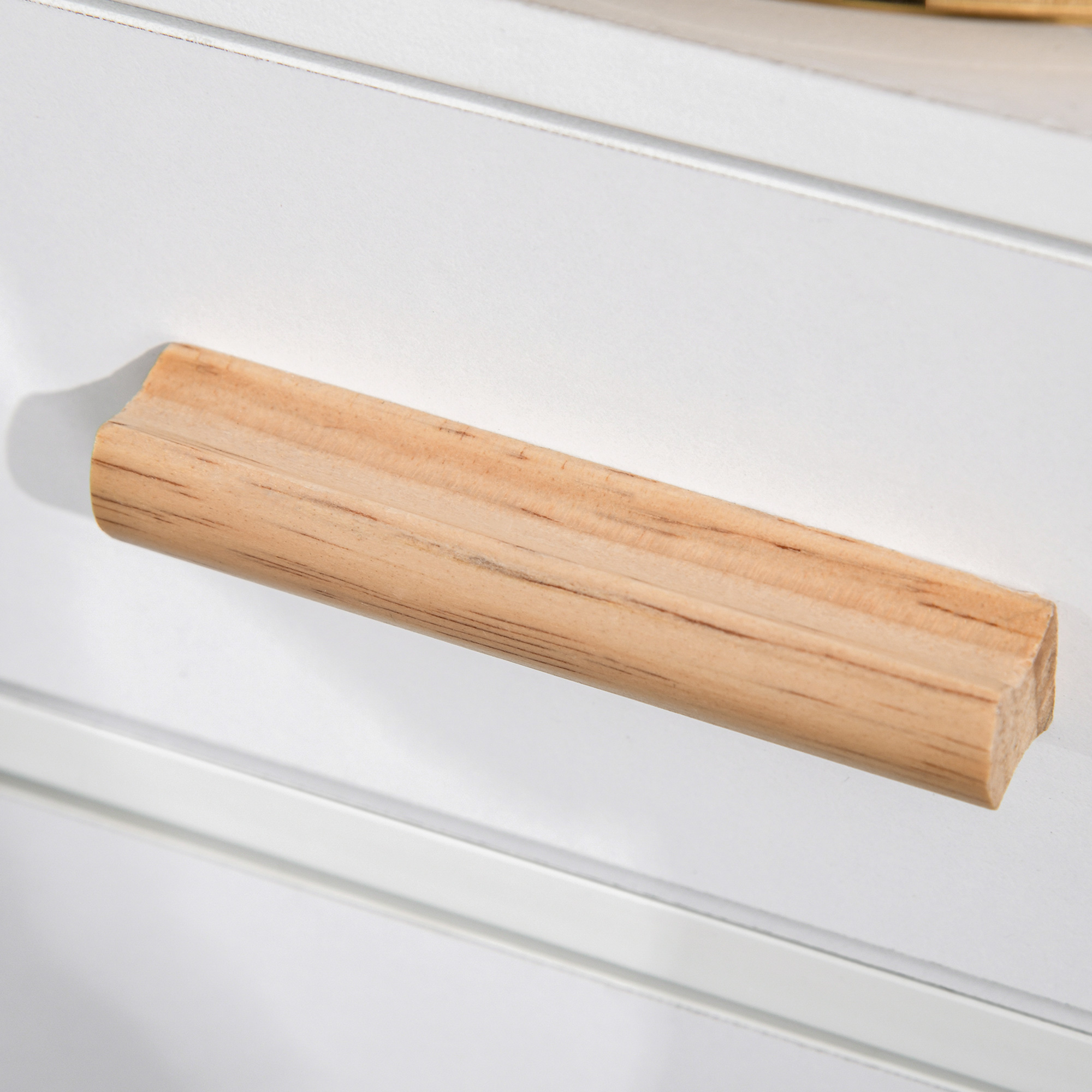  Dulap Coloana economie de spatiu din Lemn pentru Baie Alb [6]