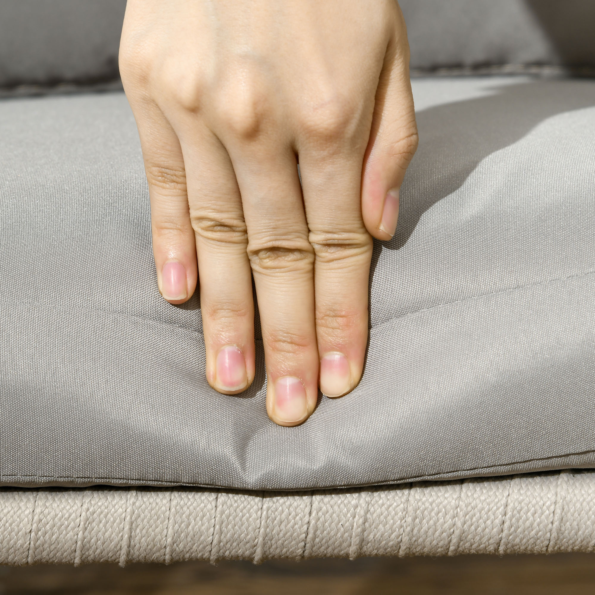  Set boem de 2 scaune pentru terasa din franghie impletit [7]