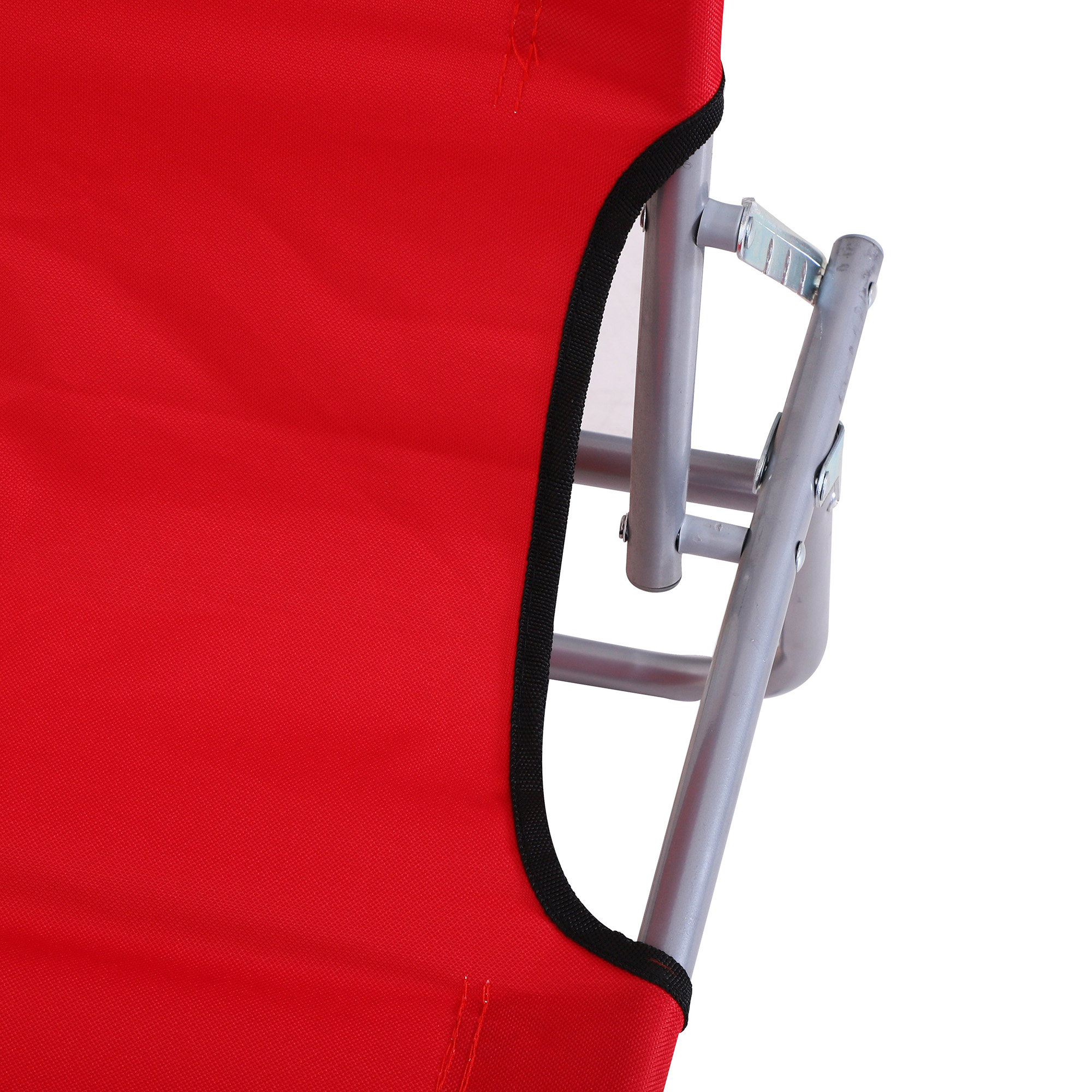  Sezlong de exterior pliabil cu spatar reglabil, sezlong rabatabil cu baldachin pentru plaja, camping, drumetii, gradina [6]