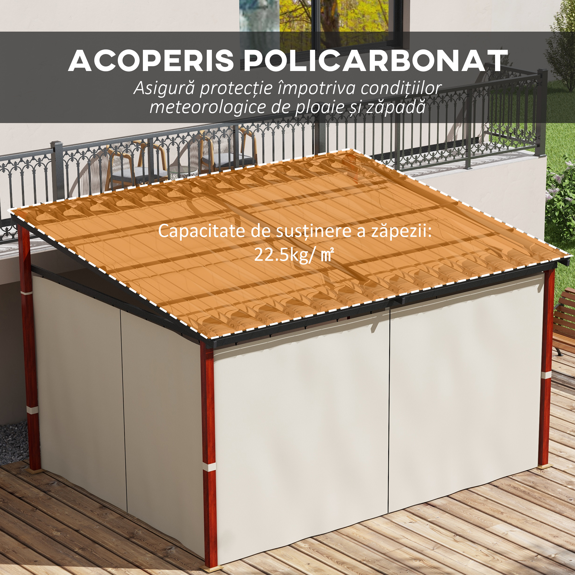  Pergola de Gradina cu Pereti Laterali [4]