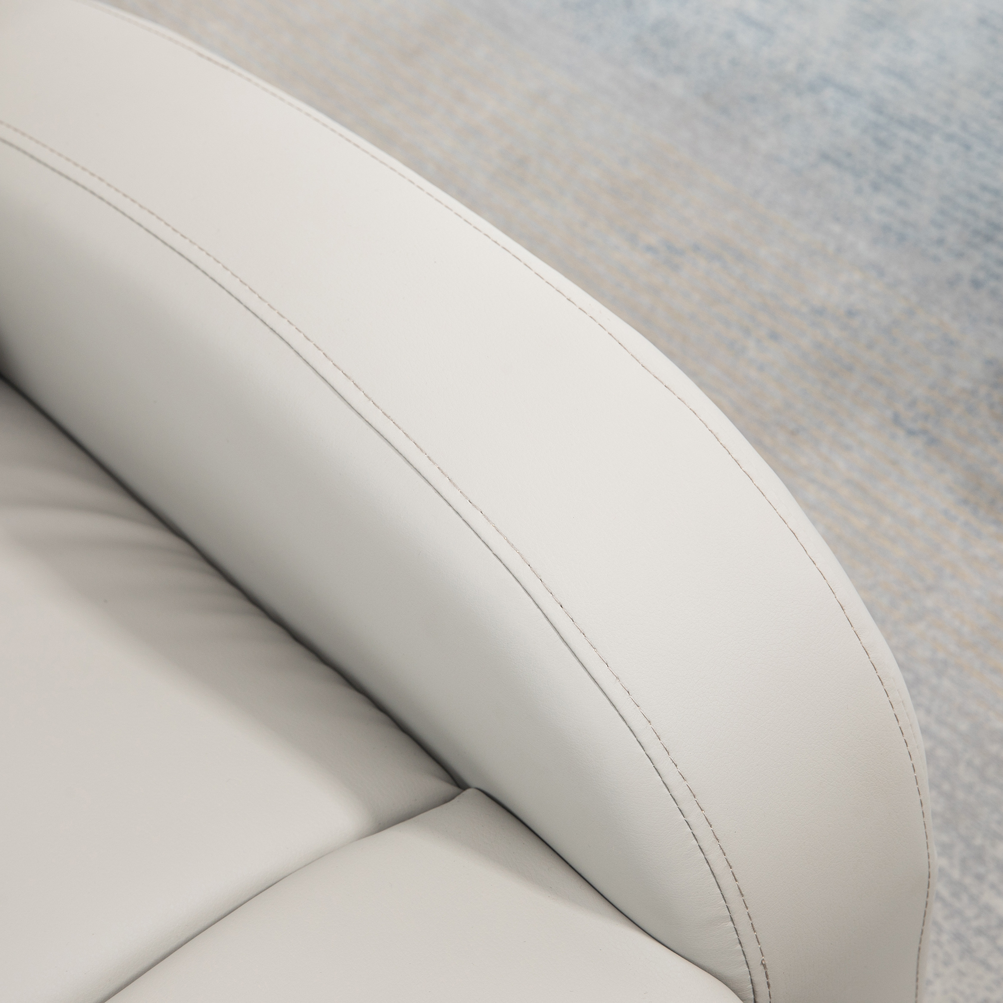  Fotoliu Relaxant din PU cu Suport pentru Picioare - Gri [7]