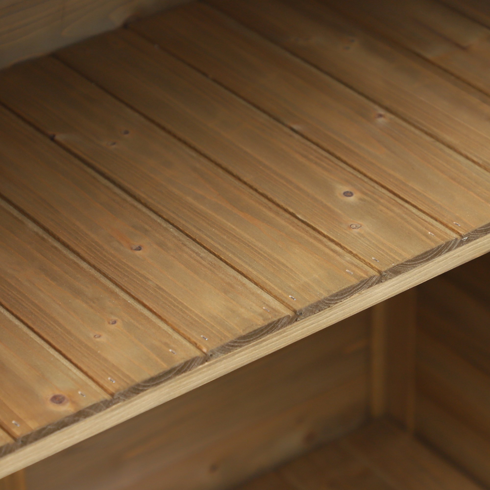  Dulap de gradina din lemn de brad cu acoperis din bitum impermeabil, 87x46.5x96.5cm [8]