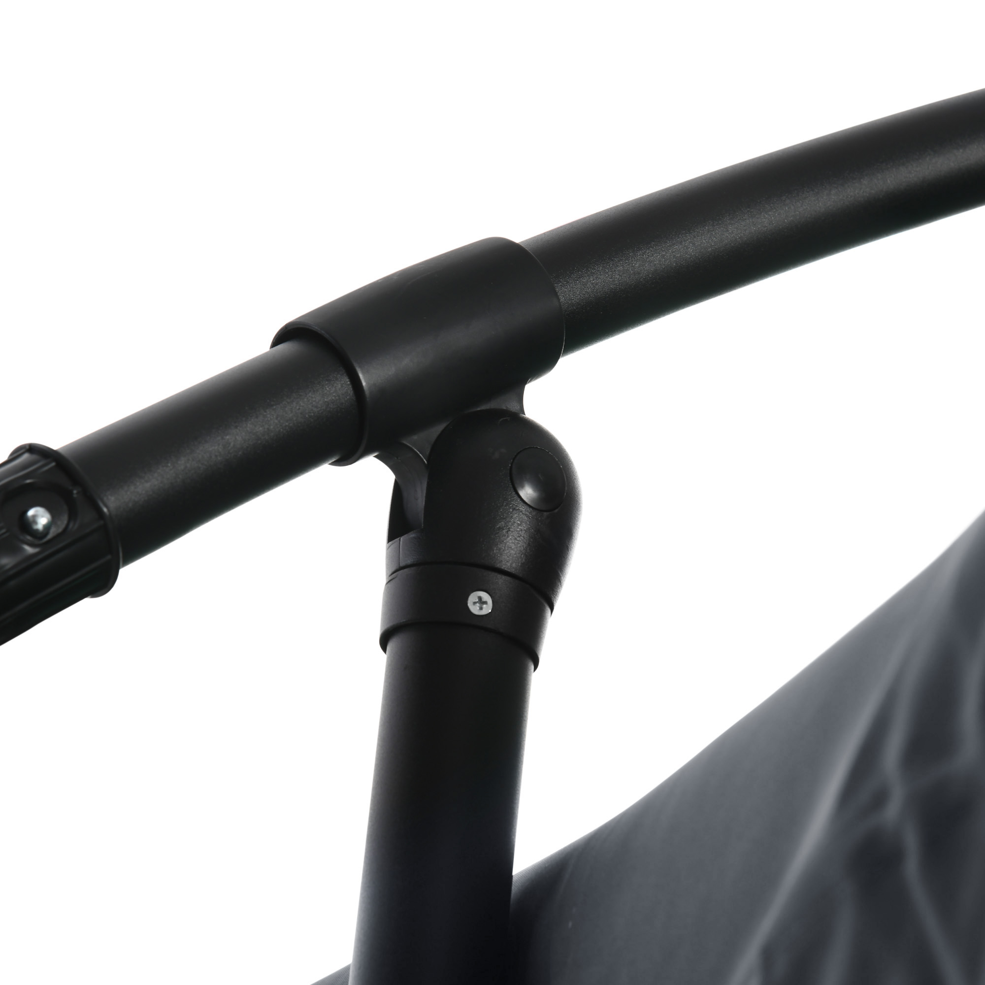  Umbrela de Soare cu Plasa de tantari, Deschidere cu Manivela si Baza Transversala, 295x295x240 cm, Gri [7]