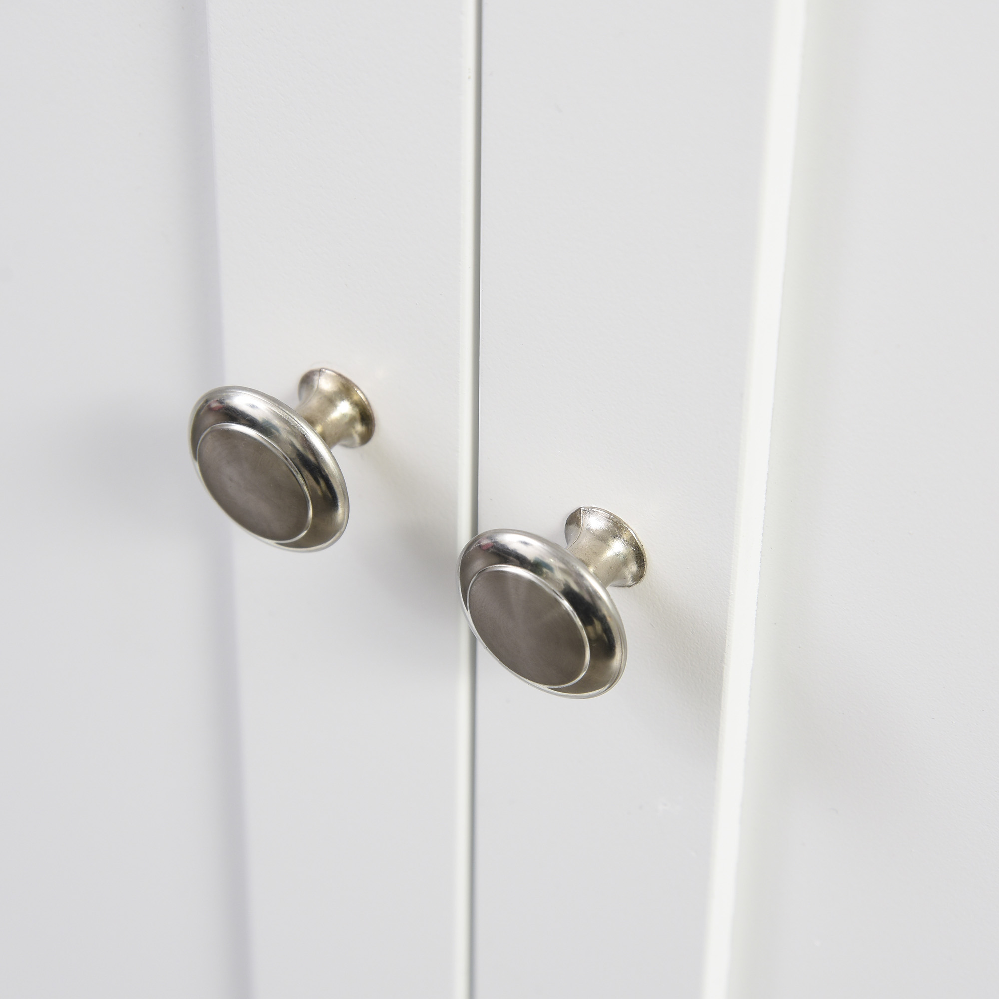  Carucior de bucatarie suport condimente cu 3 niveluri si 4 roti din MDF si PAL, 89x45x89.5cm, alb [8]