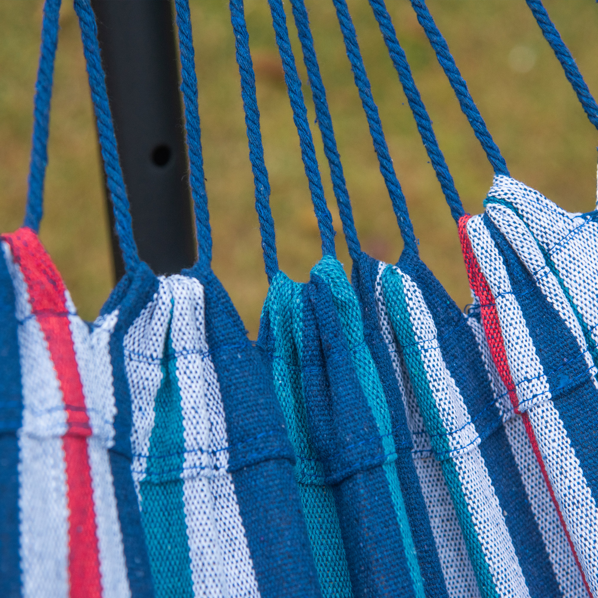  Hamac Autoportant cu Suport, inaltime Reglabila si Geanta de Transport, 310x117x105 cm, Alb [8]