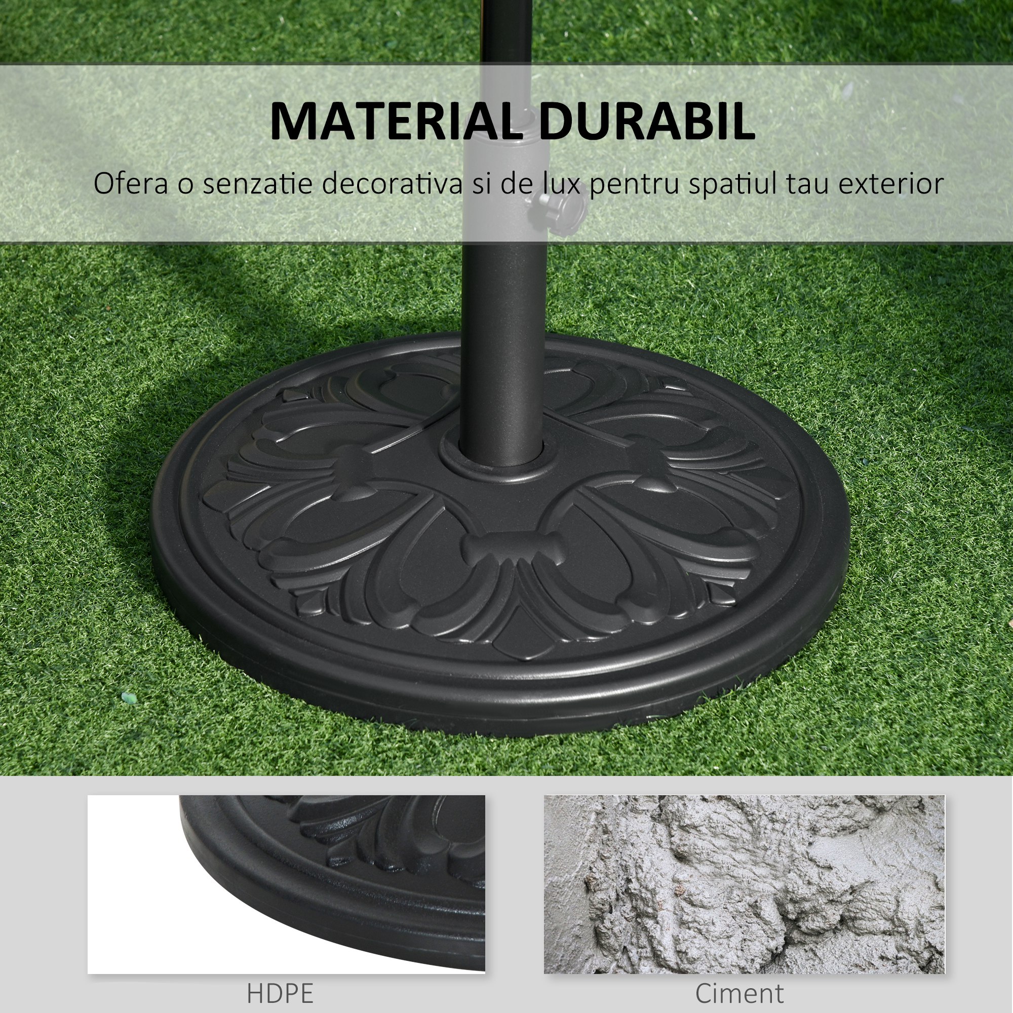  Baza Rotunda Umbrela 13 kg HDPE + Beton [4]