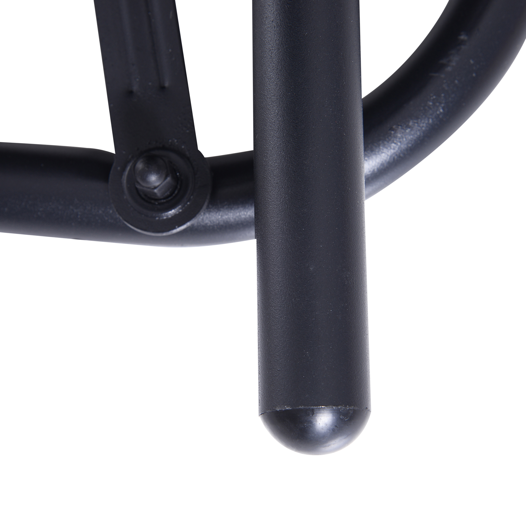  Banca Tip Leagan 2 Locuri din Metal, Negru, 123x70x87 cm [7]