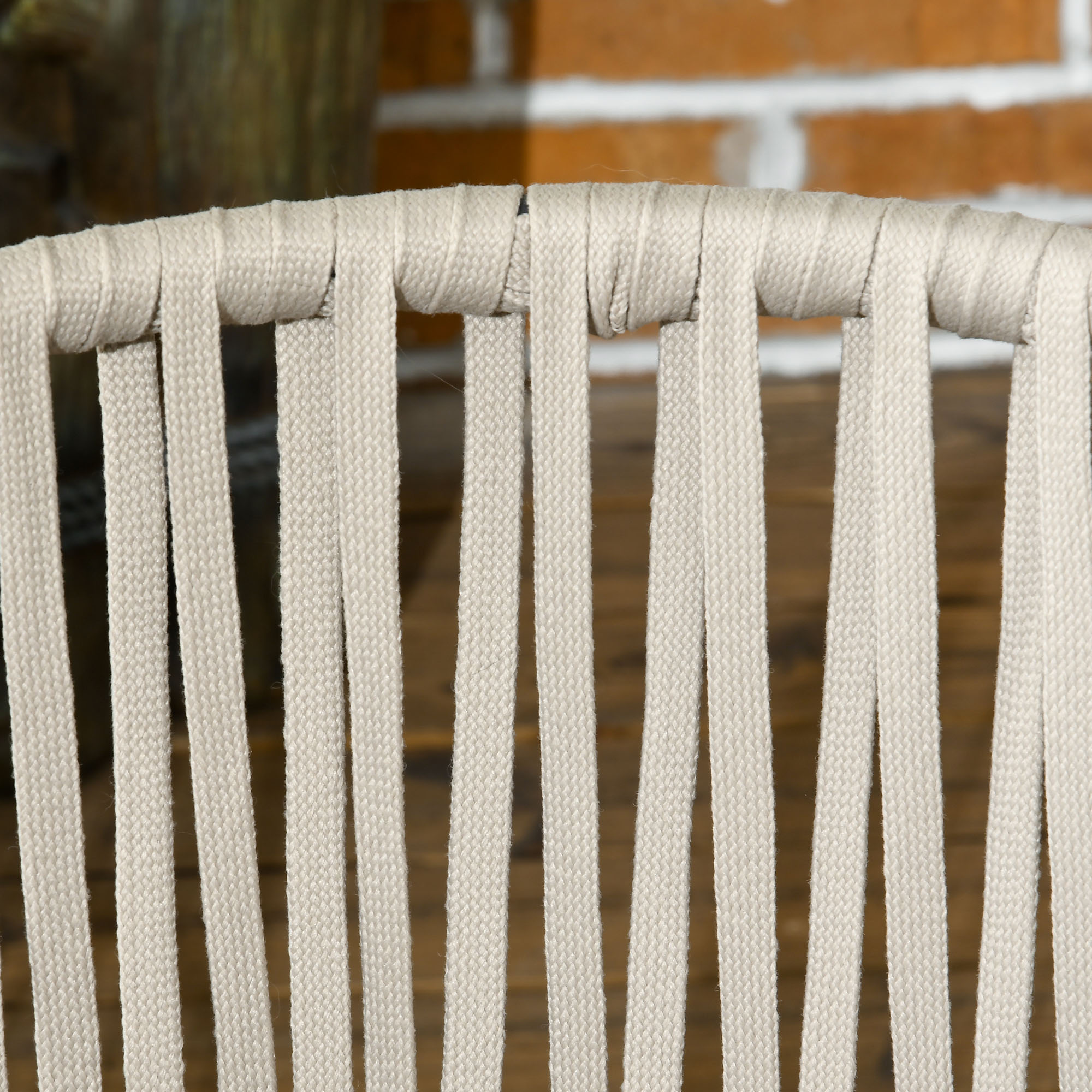  Set boem de 2 scaune pentru terasa din franghie impletit [8]