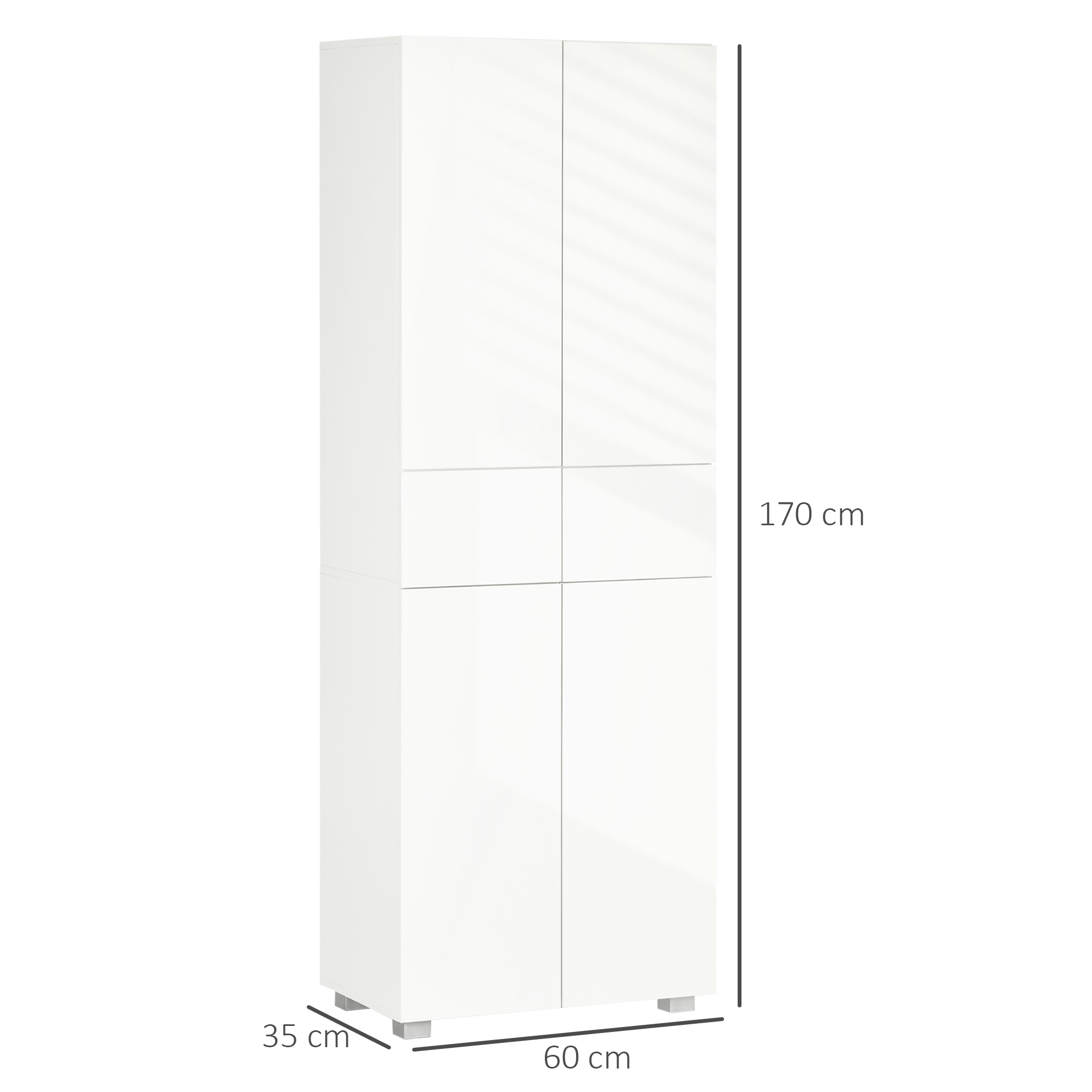  Dulap Bucatarie 4 Usi cu Sertare si Rafturi Reglabile [2]