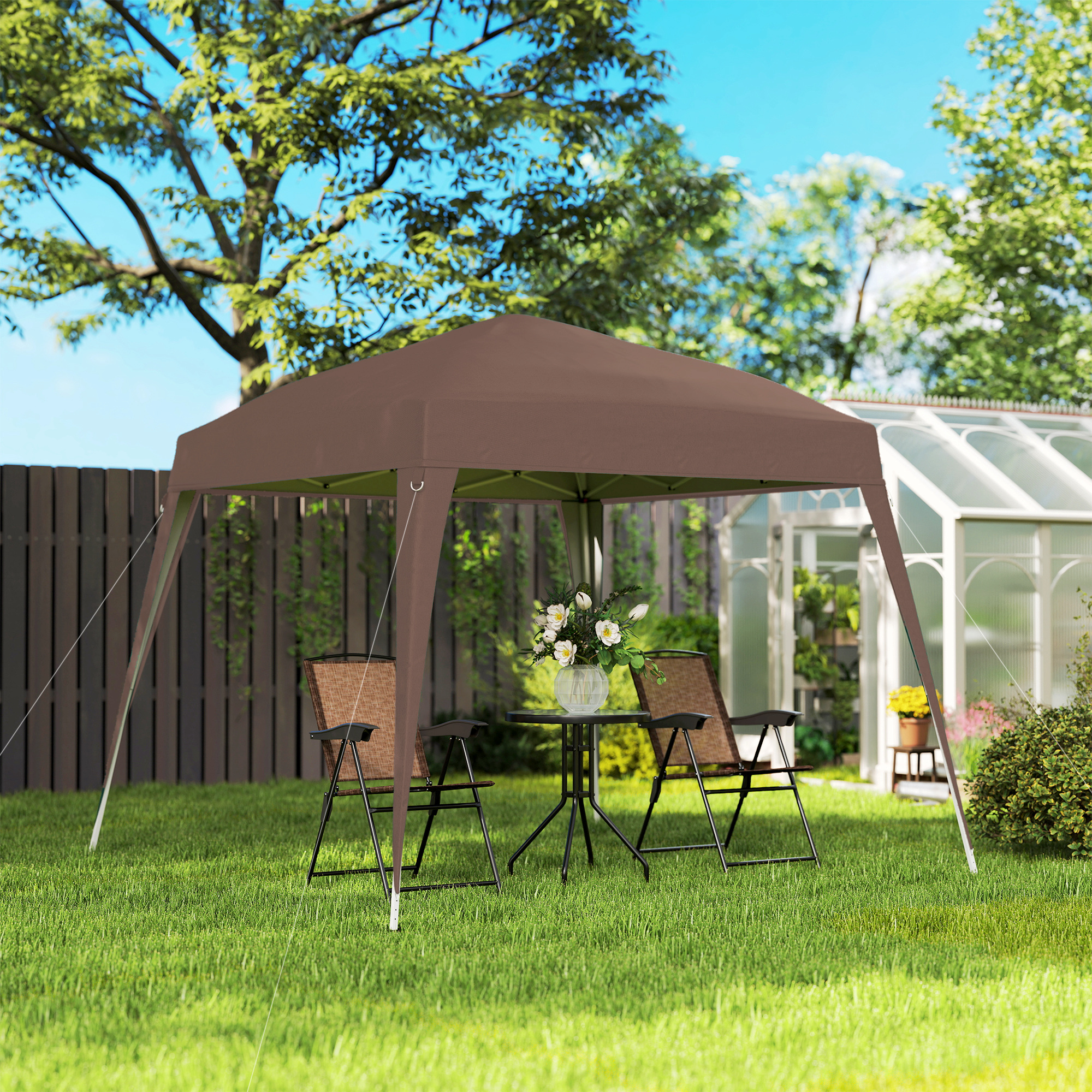  Foisor Pliabil 2.4x2.4m, Foisor de Gradina Structura [7]