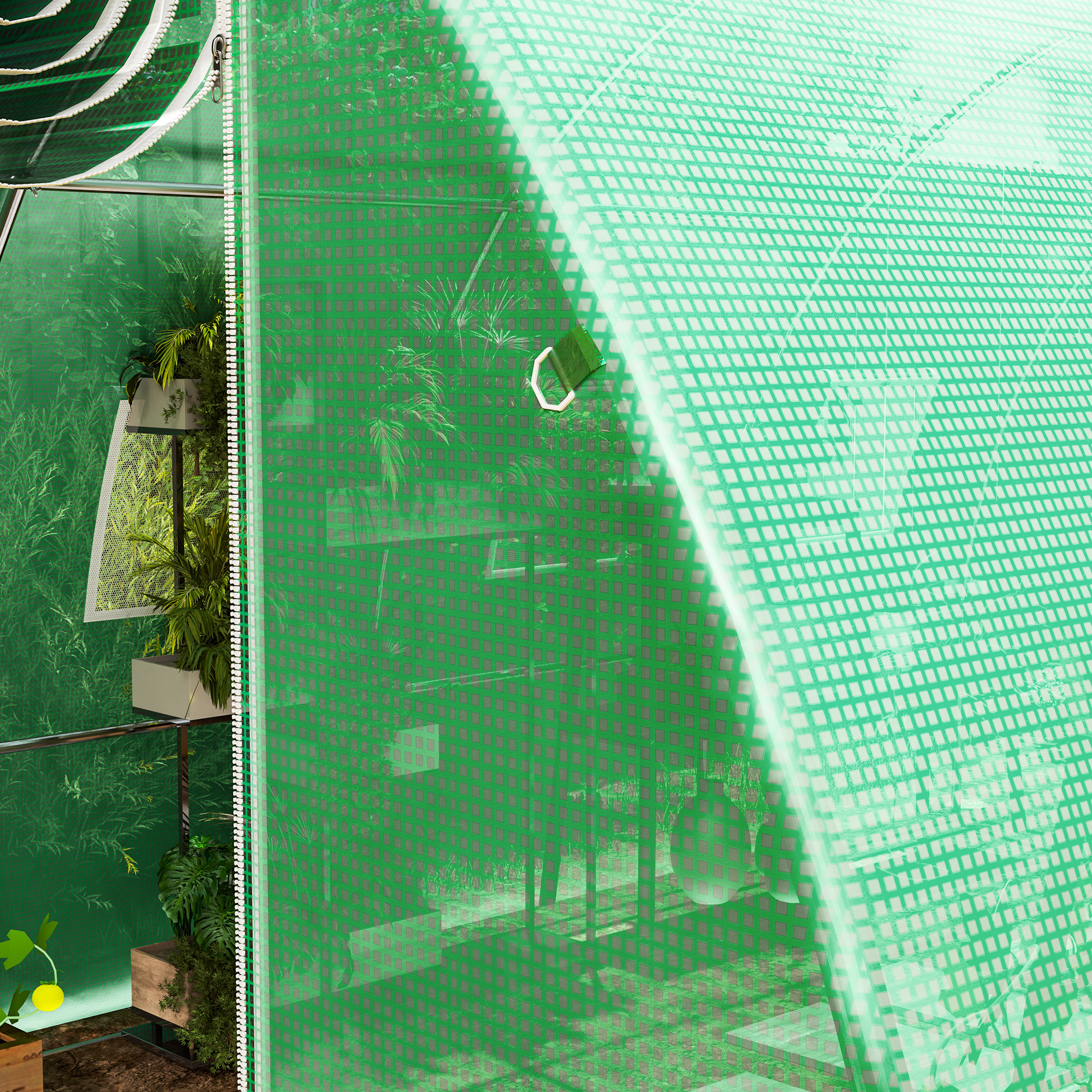  Prelata Sera 4×3×2 m - Cu 8 Ferestre, Usa Rulanta si Margini [7]