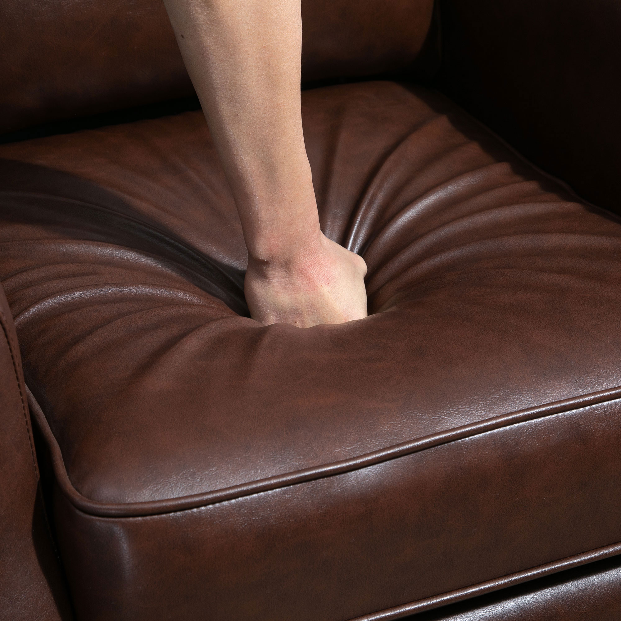  Fotoliu Relax Rabatabil 90° si 150° Manual din piele [8]