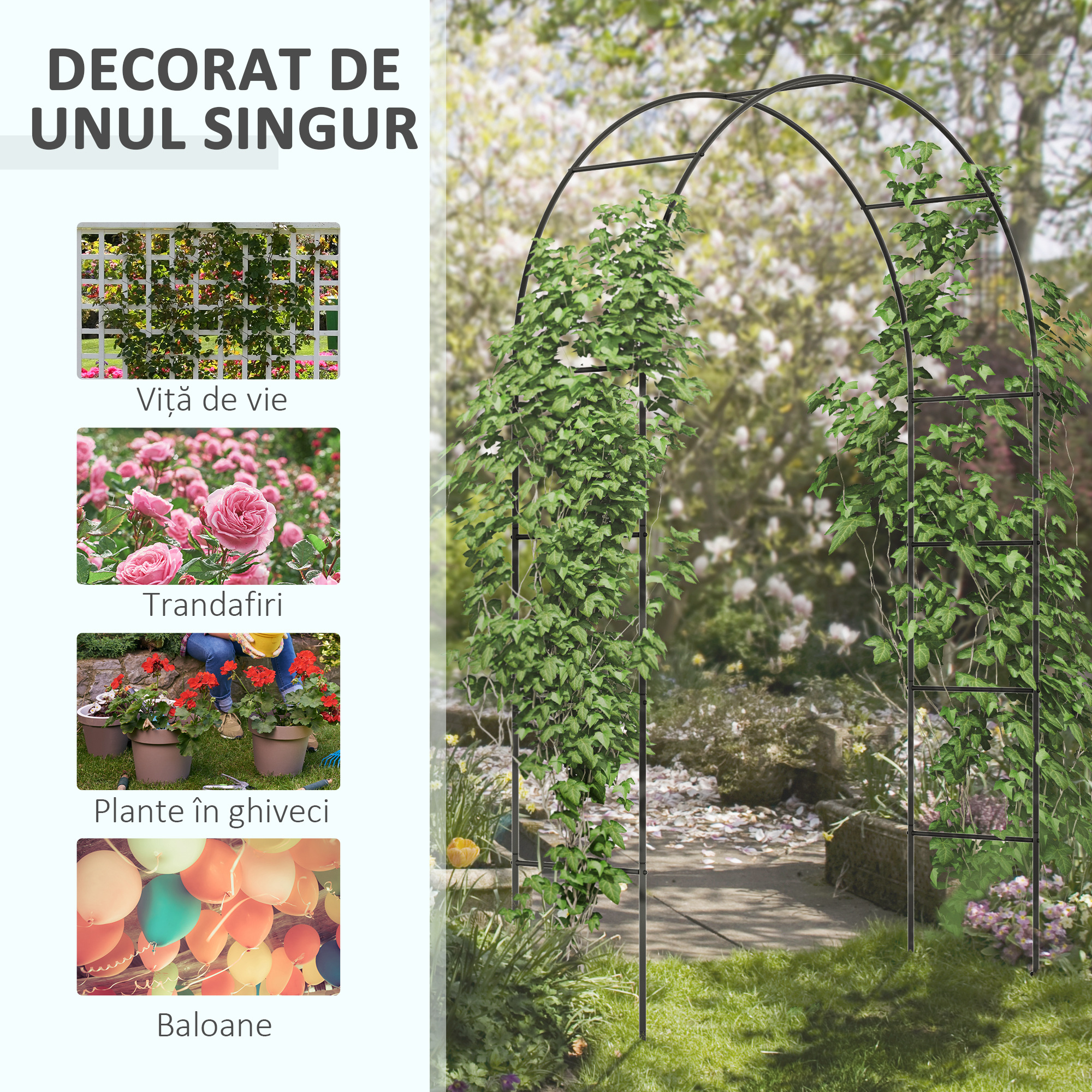  Arc pentru Trandafiri Cataratori din Metal [3]