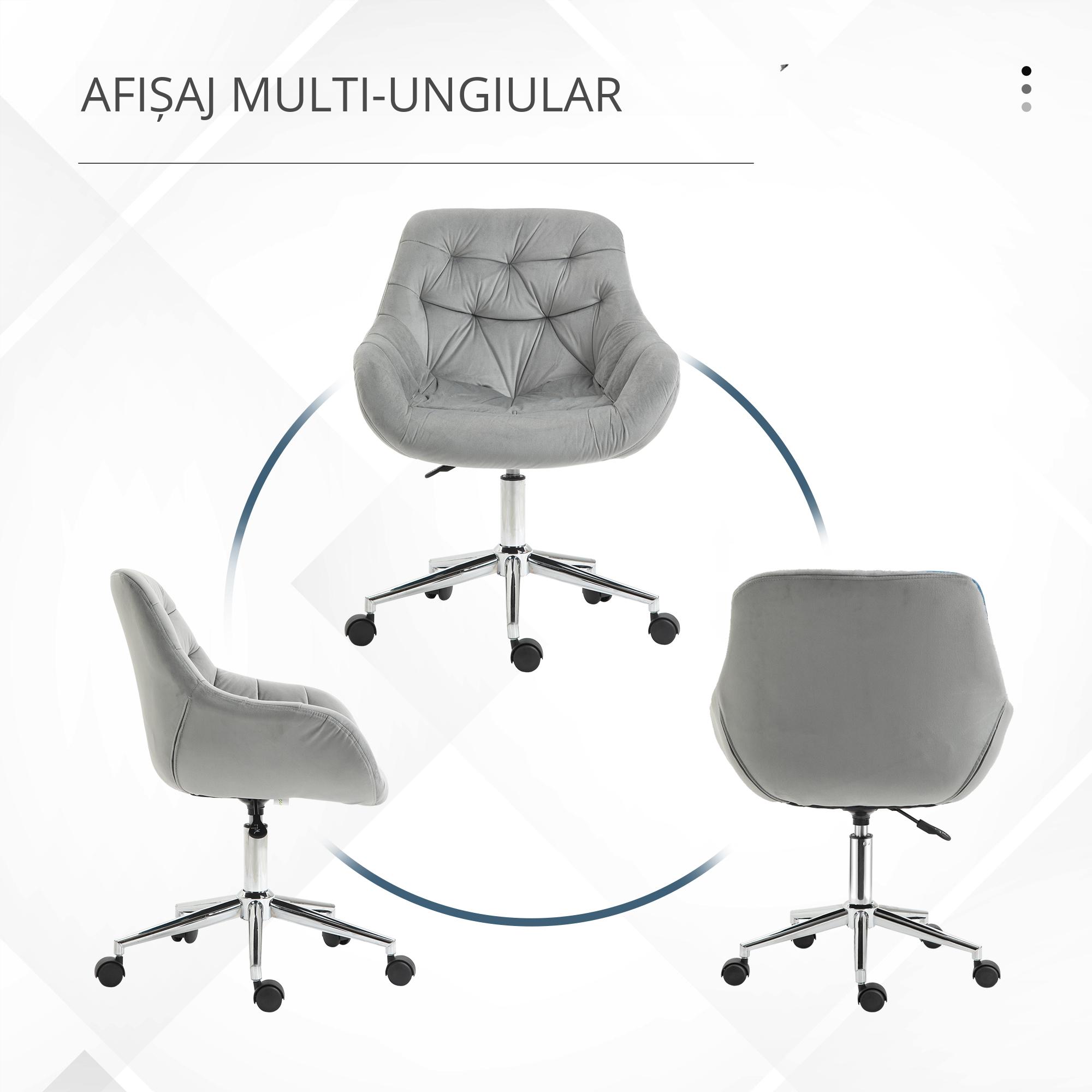  scaun ergonomic de birou, 59x58x80-90 cm, gri [5]