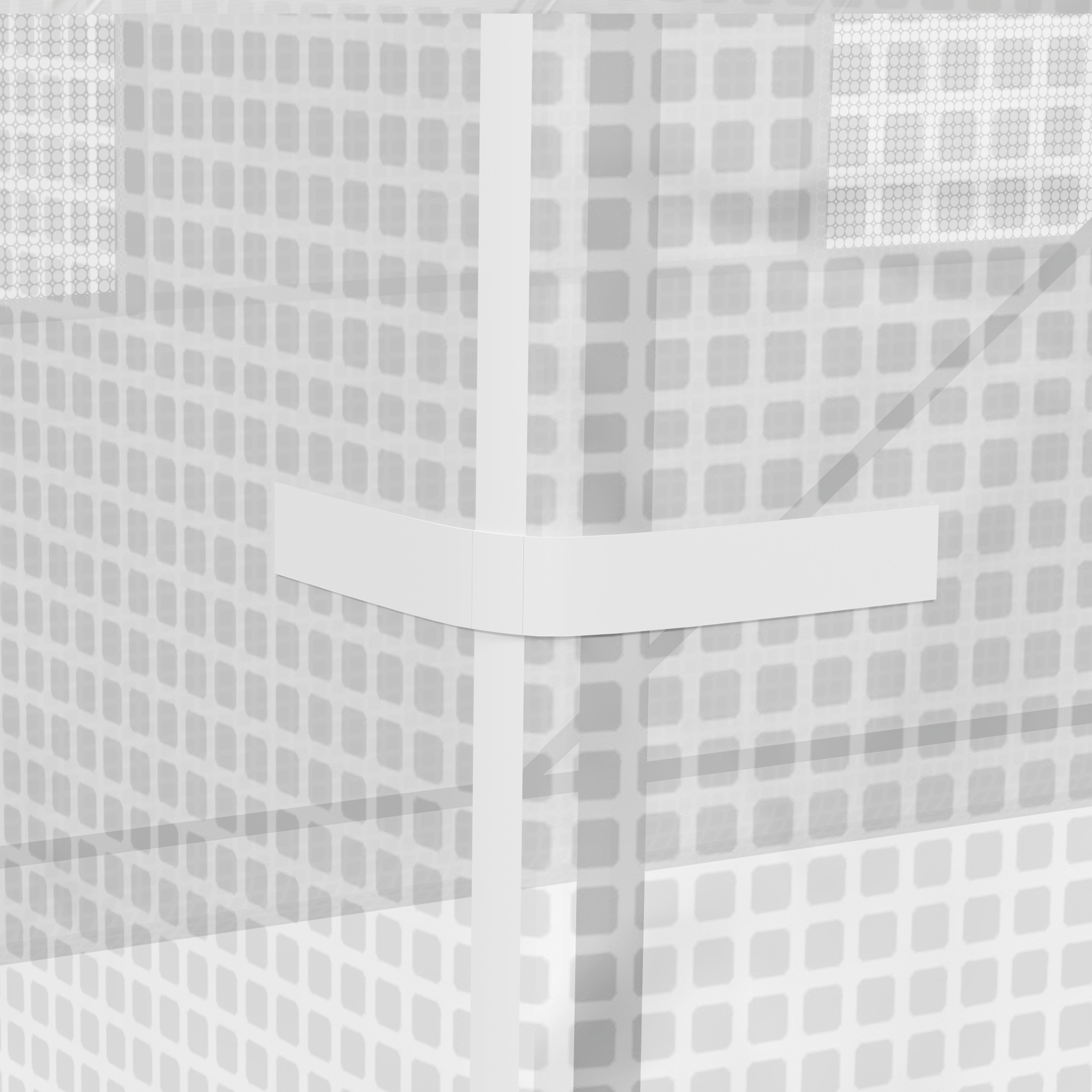  Sera de Gradina Tip Tunel cu Cadrul din Otel si 4 Ferestre din PE 2.5x2x2m, Alba [7]