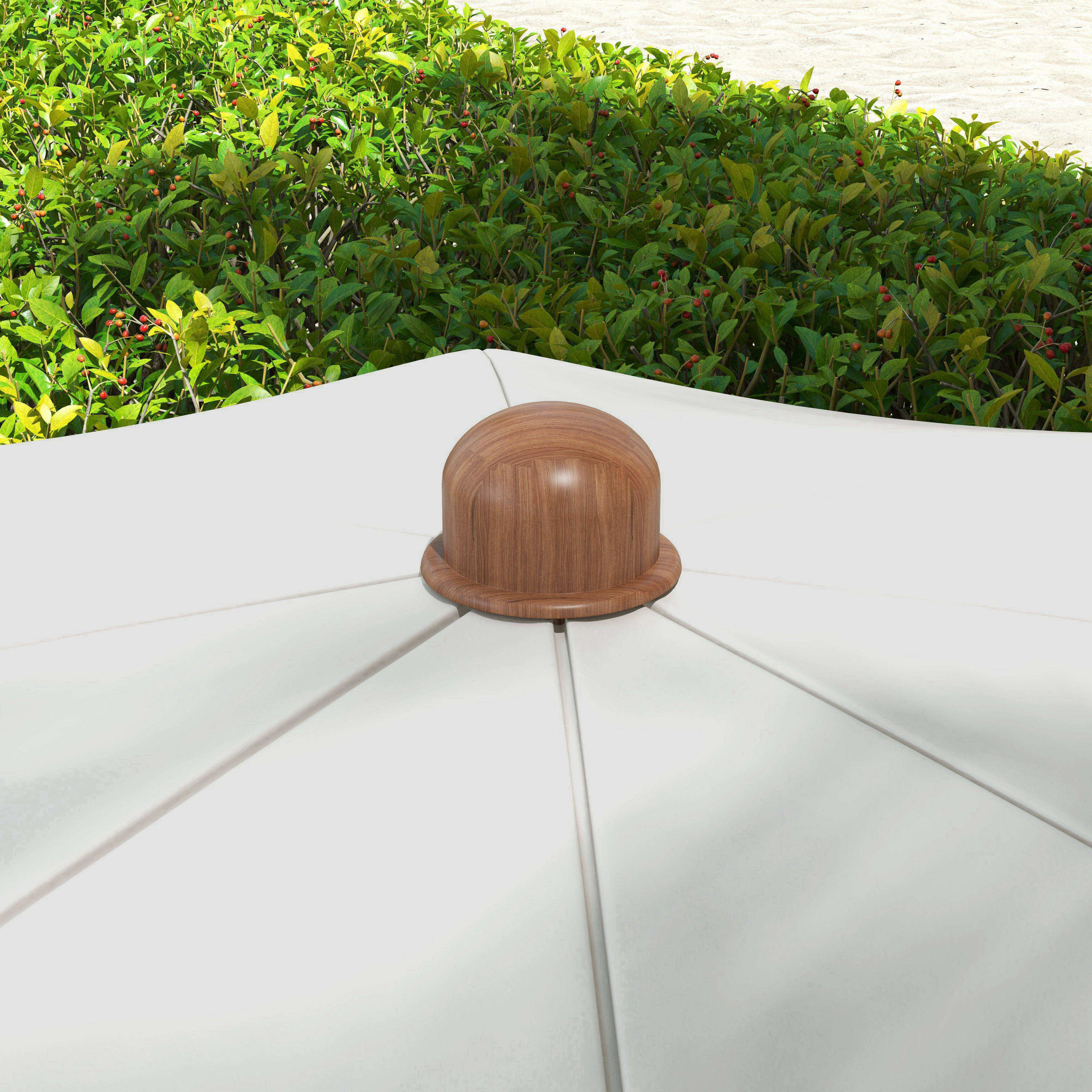  - Umbrela de plaja compacta, cu protectie UV40+ si husa de transport, gri deschis [7]