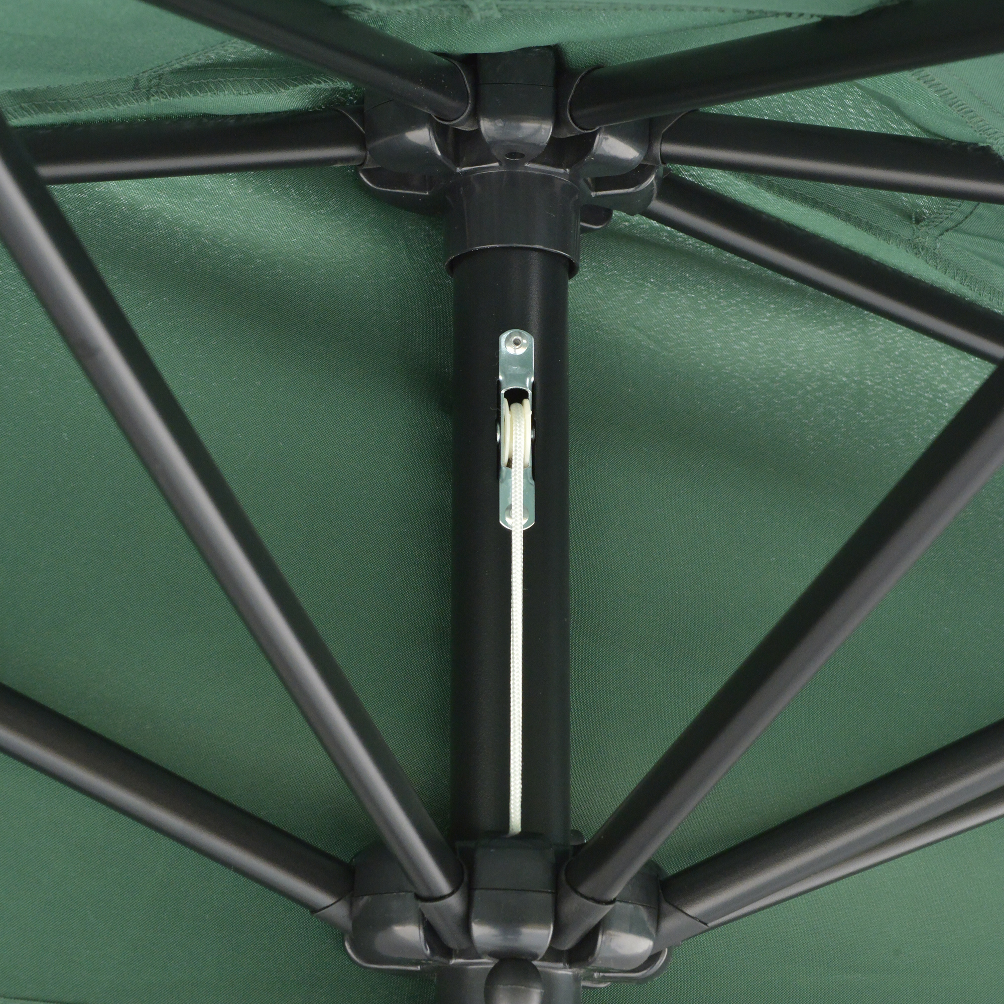  Umbrela Semicirculara Impermeabila Protectie UV Verde 269 x 138 x 236cm [8]