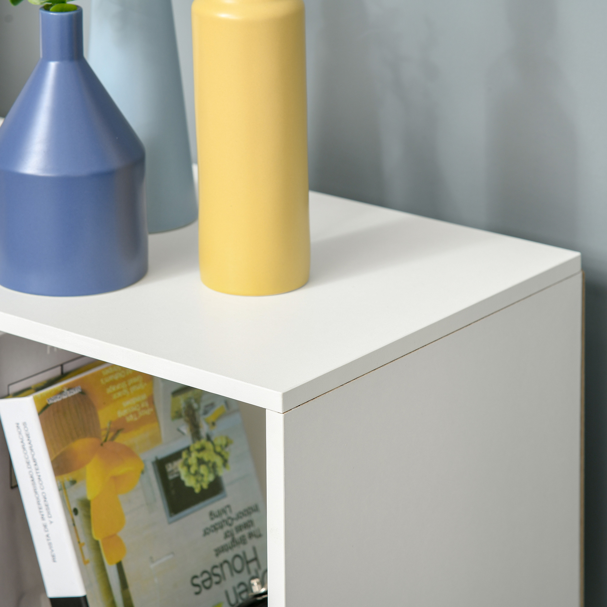  Biblioteca 9 Compartimente Cub Alb 91,5x29,5x91,5cm [5]