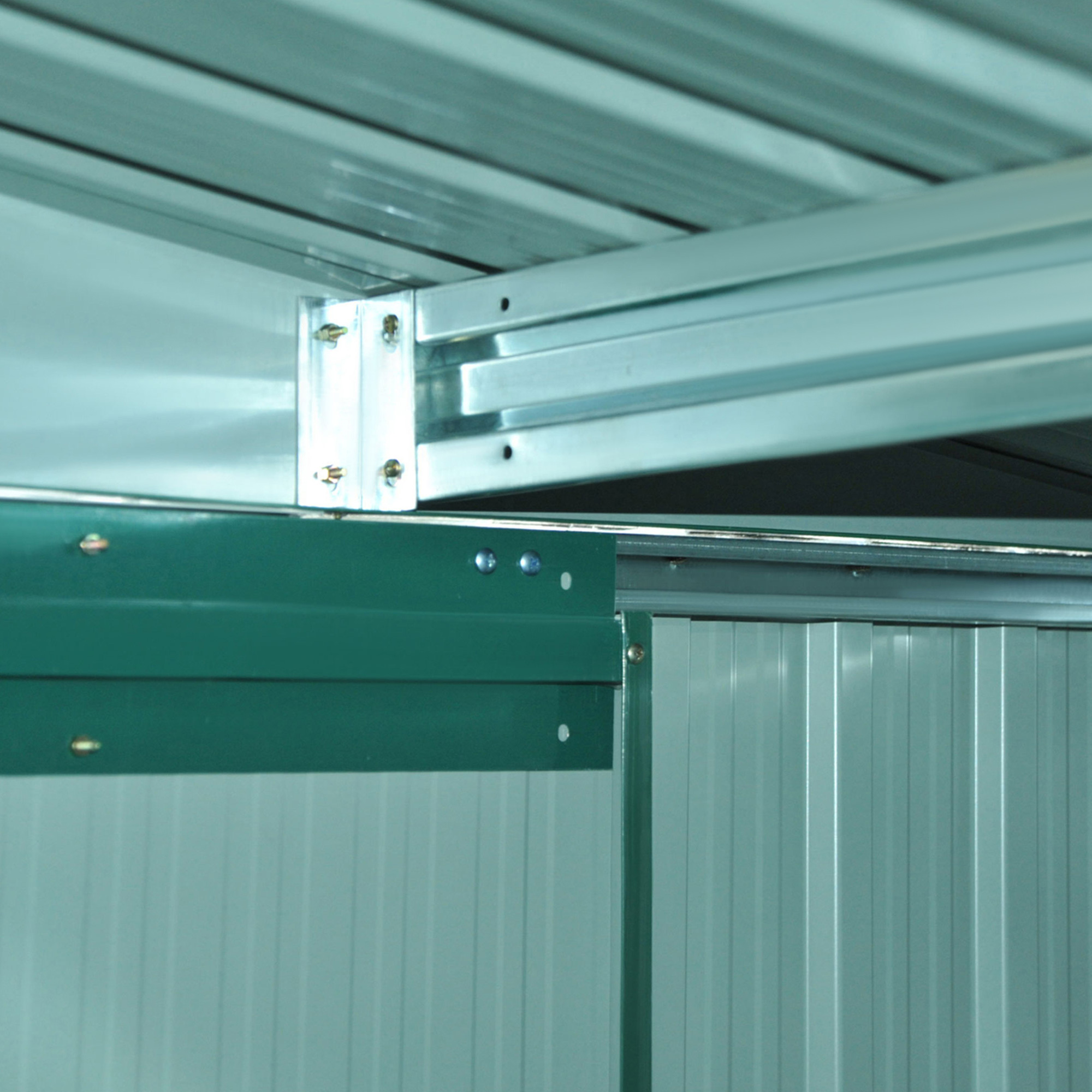  Dulap pentru Ustensile de Gradina din Latime din Otel, 246 x 192.5 x 177.5 cm, Verde [8]