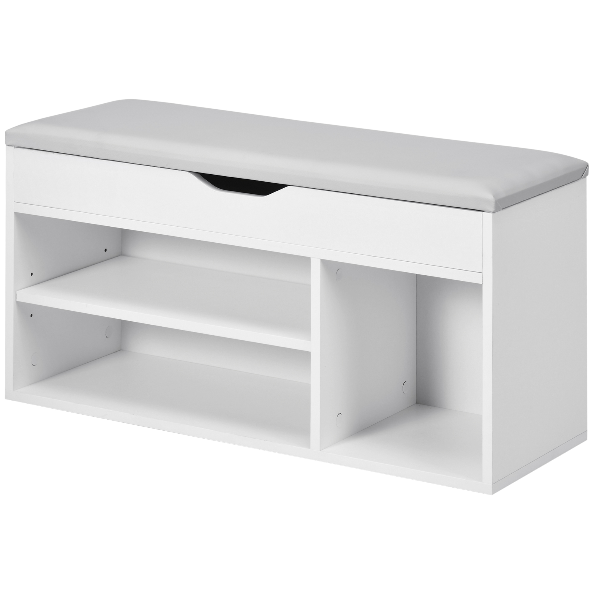 Living & hol -  Dulap Pantofi Space Saver - Cu Banca & Compartimente Deschise