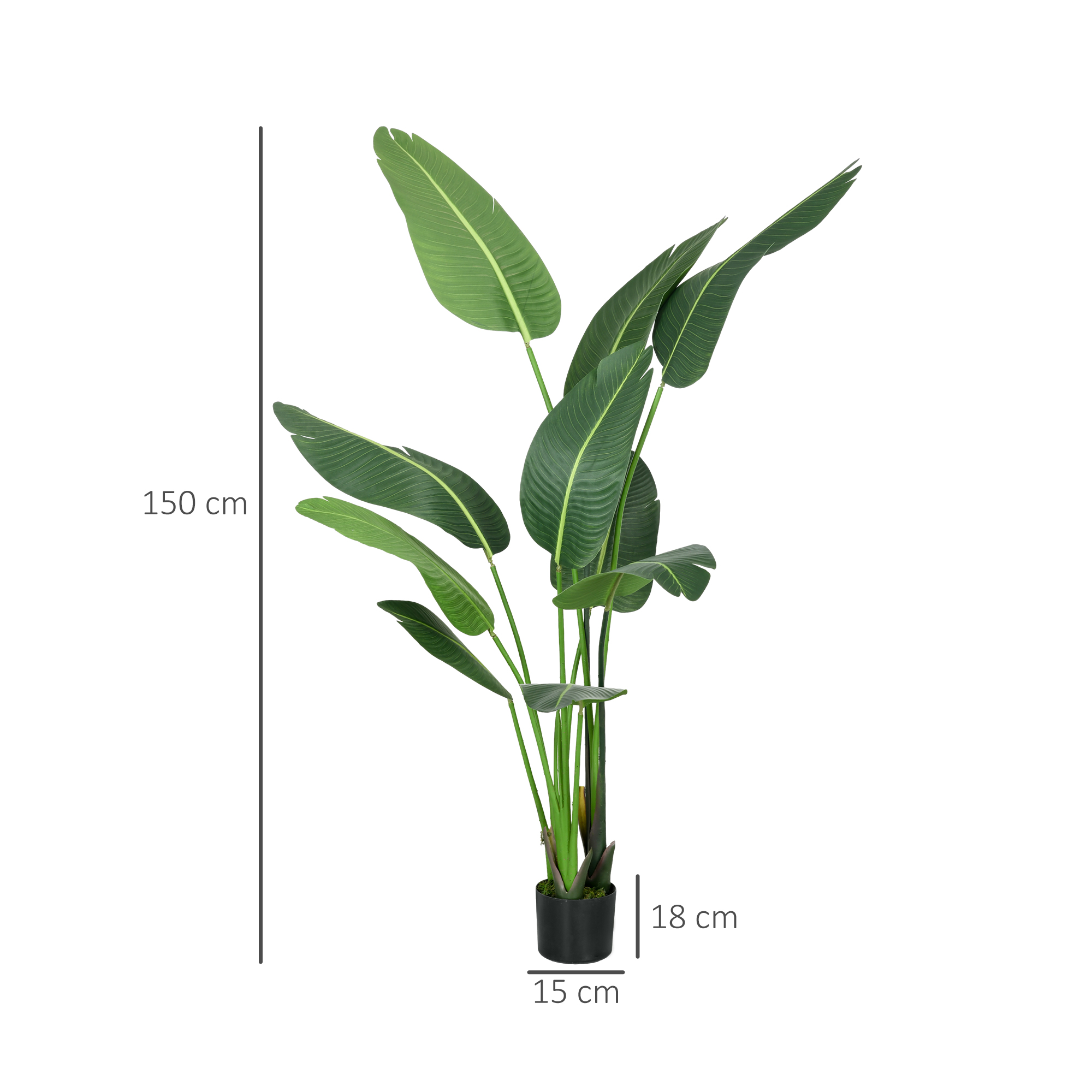  Palmierul Calatorilor Artificial Cu Ghiveci, 5m [2]