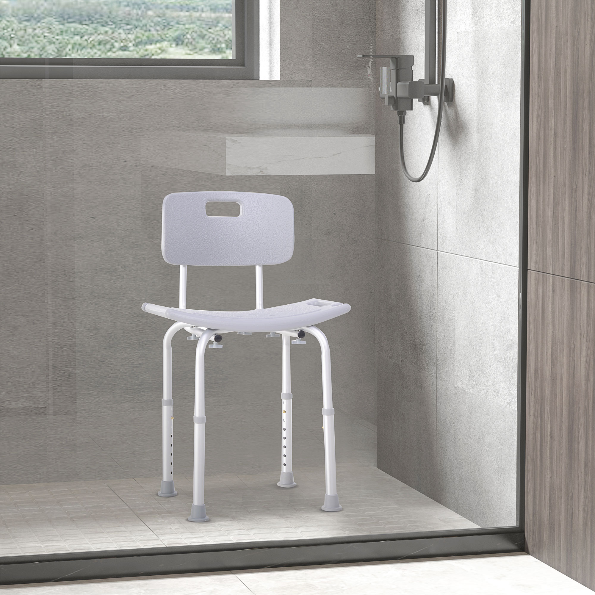  Scaun de dus din Aluminiu si Plastic, Inaltime reglabila 8 Niveluri [1]