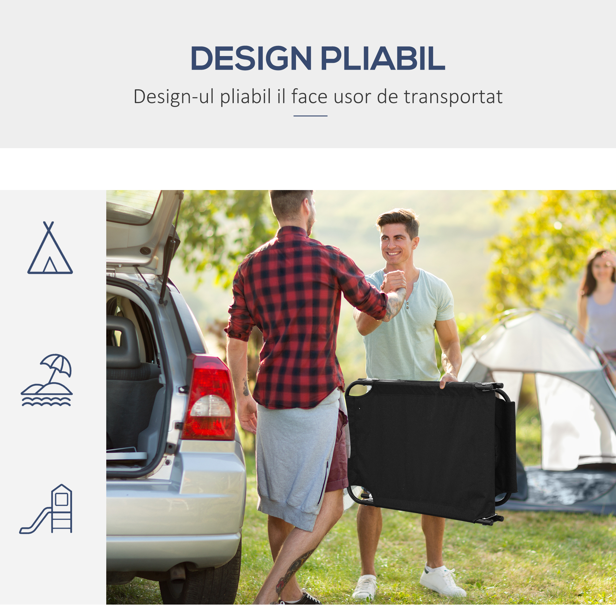  sezlong cu decupaj pentru fata,190x56x28 cm, negru [7]