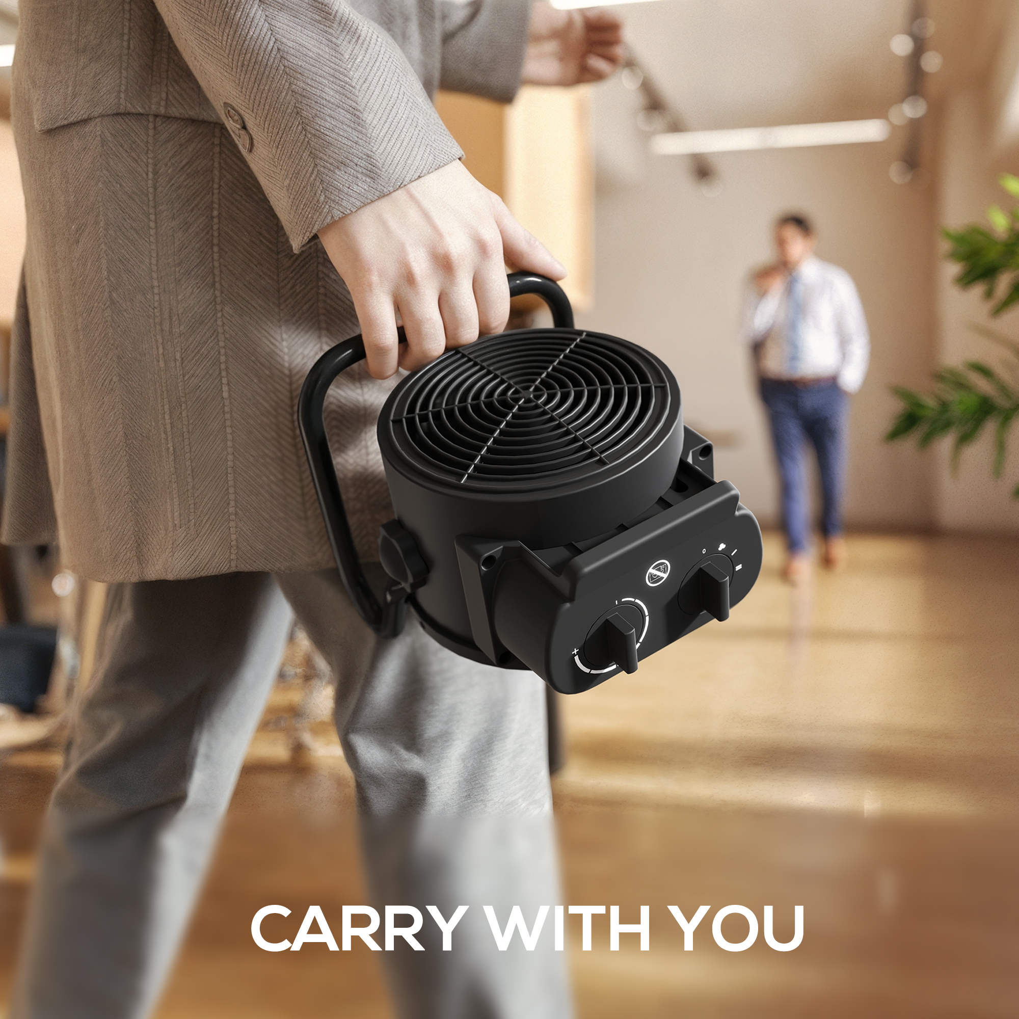  incalzitor electric reglabil cu 3 moduri, 21.5x15.8x22 cm, Negru [7]