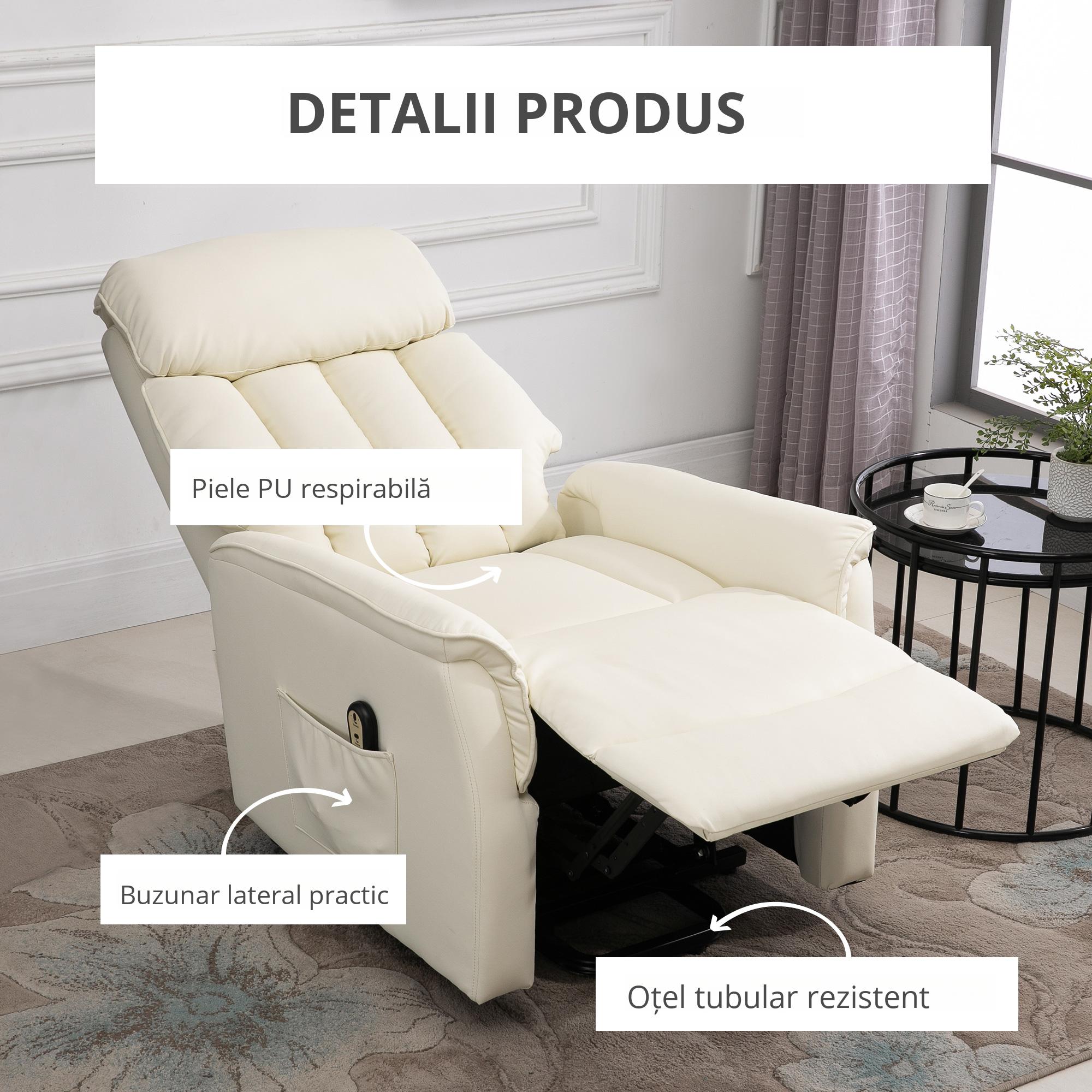  Fotoliu Relax cu Functie de Ridicare si Telecomanda [6]