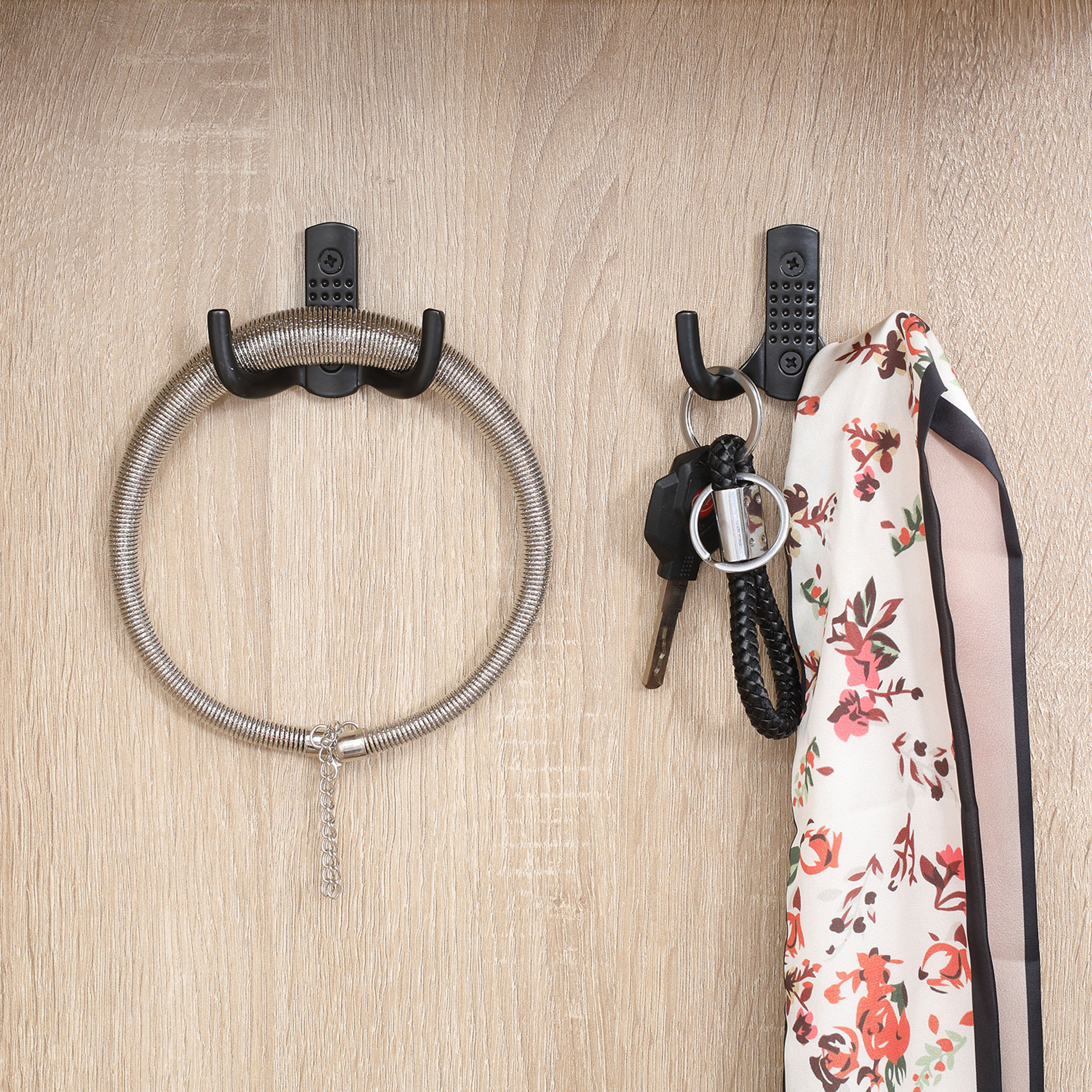  Organizator Intrare cu Oglinda, Montaj Fara Gauri si Sistem Anti-inclinare, Design Robust, 145 x 29 x 184 cm [7]