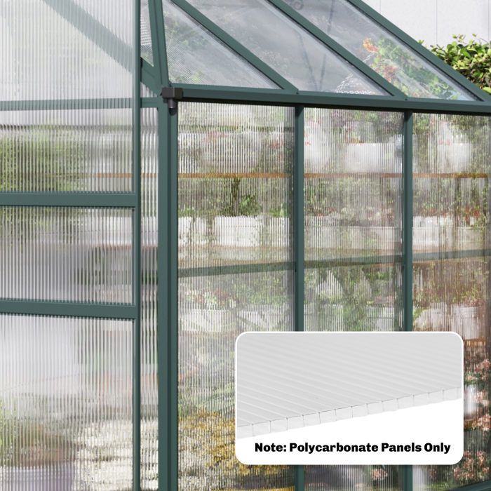  10 Placi Celulare din Policarbonat 4 mm, Rezistente la UV, Panou Celular Dublu pentru Sera, 120x60 cm, Transparent [5]