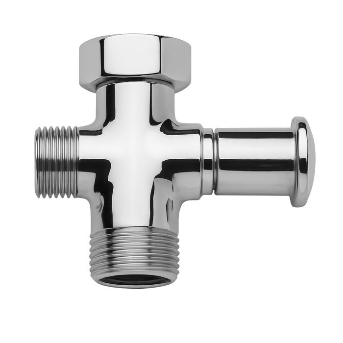 Deviator apa Remer Rubinetterie 316A, 1/2" x 3/4", alama cromata, montaj aparent, finisaj lucios [1]