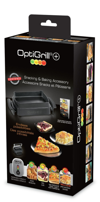 Accesoriu Snacking & Baking Tefal XA725870 pentru OptiGrill+ si Elite, 1.6 L, pentru 2-4 portii, suprafata antiaderenta, aluminiu, seriile GC71 [9]