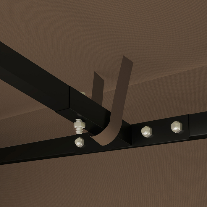  Acoperire pentru Foisor de Gradina 3x3 m din Material Oxford 600D cu Orificii de Drenaj, Maro [9]