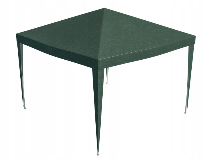 Acoperis inlocuire pavilion 300x300 cm, PE 100g/m2 impermeabil, prindere velcro, verde [2]