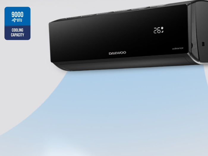 Aer conditionat Daewoo DAC-09CHSDB-NK, 9000 Btu, 2600 W, 2610 W, 6.5 kg, 22 kg, 1 unitati interioare, negru [6]