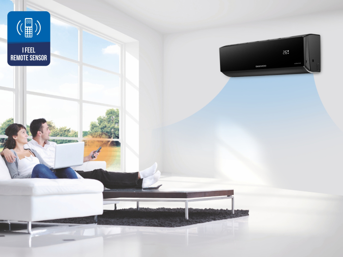 Aer conditionat Daewoo DAC-09CHSDB-NK, 9000 Btu, 2600 W, 2610 W, 6.5 kg, 22 kg, 1 unitati interioare, negru [11]