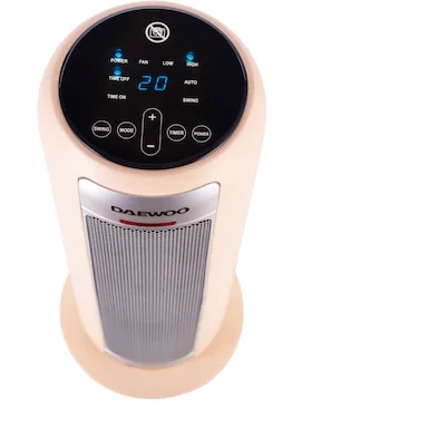 Aeroterma ceramica Daewoo DTH2200C, 2200 W, 2 trepte, 1.5 m, 25 cm, 48 cm, 23 cm, 2 kg, 1 elementi incalzire, Bej [2]