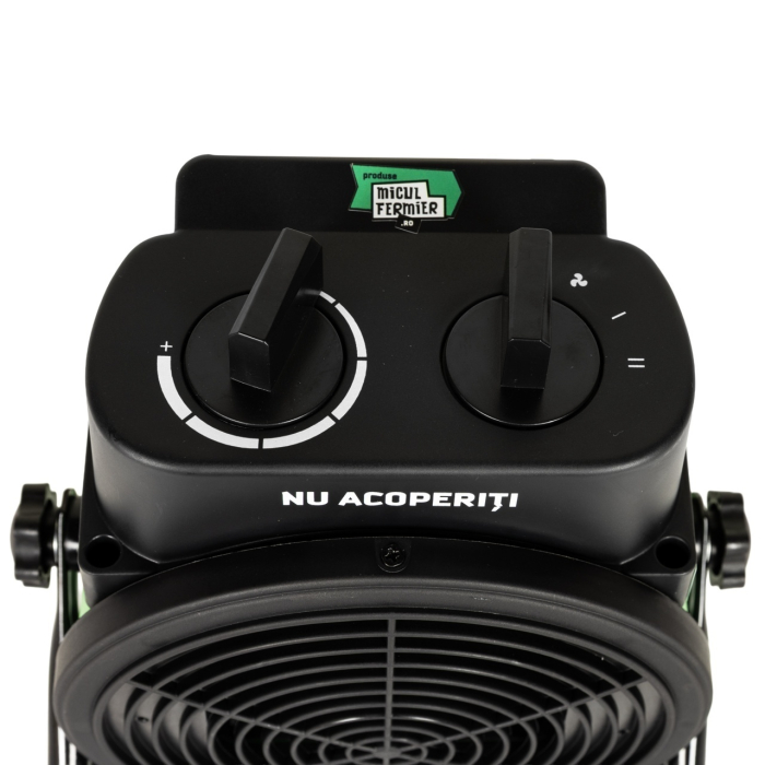 Aeroterma Electrica Micul Fermier MF-EI1050-G01, 1000/2000W, Element De Incalzire Ceramic [5]