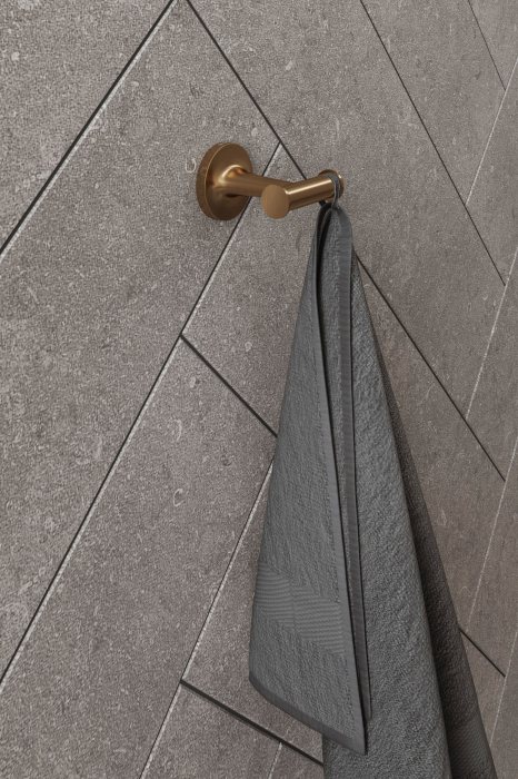 Agatatoare baie Duravit 0099300400, dubla Starck T, tip instalare pe perete, design modern, fixare sigura, bronz [3]