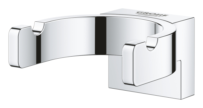 Agatatoare dubla Grohe 41049000, 58 mm, 56 mm, 2 cuie, 1 orificii instalare, pe perete, metal, elemente fixare, Crom [2]