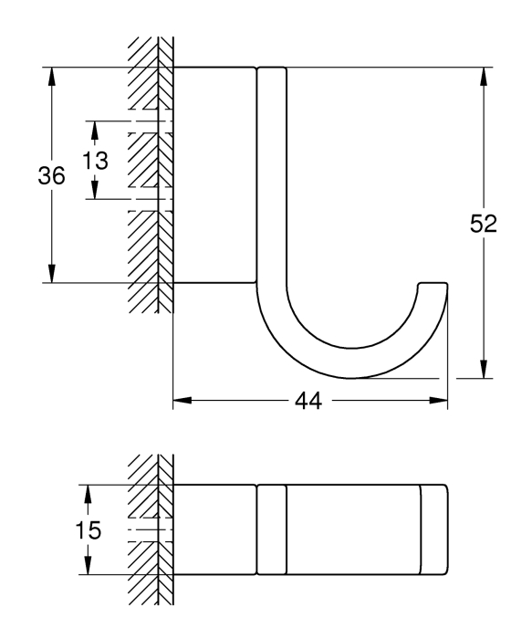 Agatatoare Grohe 41039DL0, Selection, pe perete, metal, mat, cupru [3]