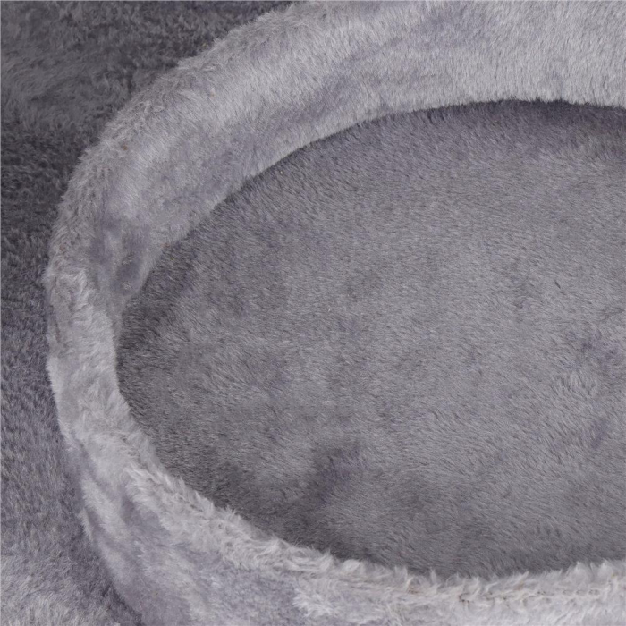 Ansamblu de joaca pentru pisici, cu loc pentru zgariat, ascuns, culcus, mingi, 127cm, gri [4]